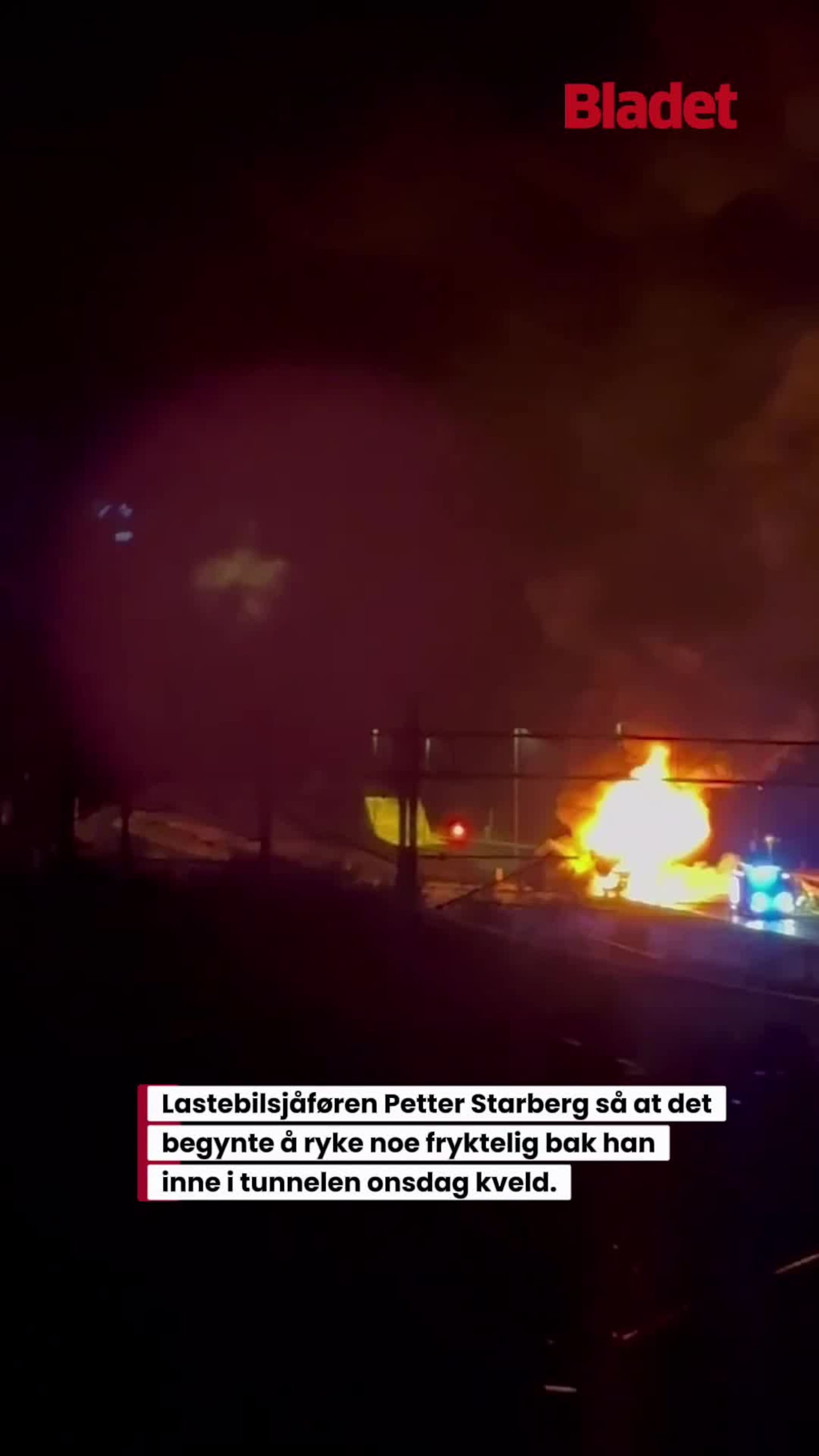 Lastebil eksploderte på E6