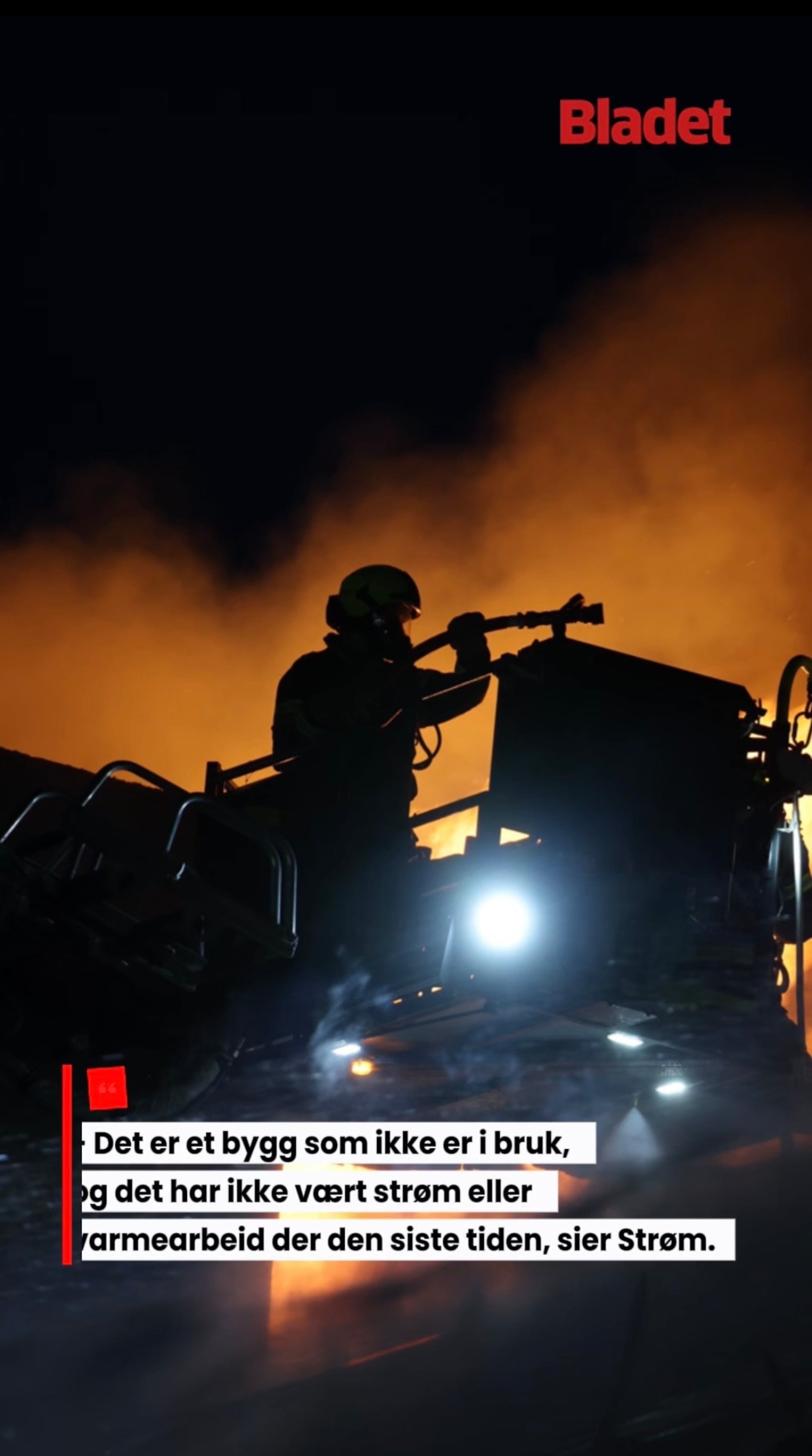 Brann ved gamle Halsen skole