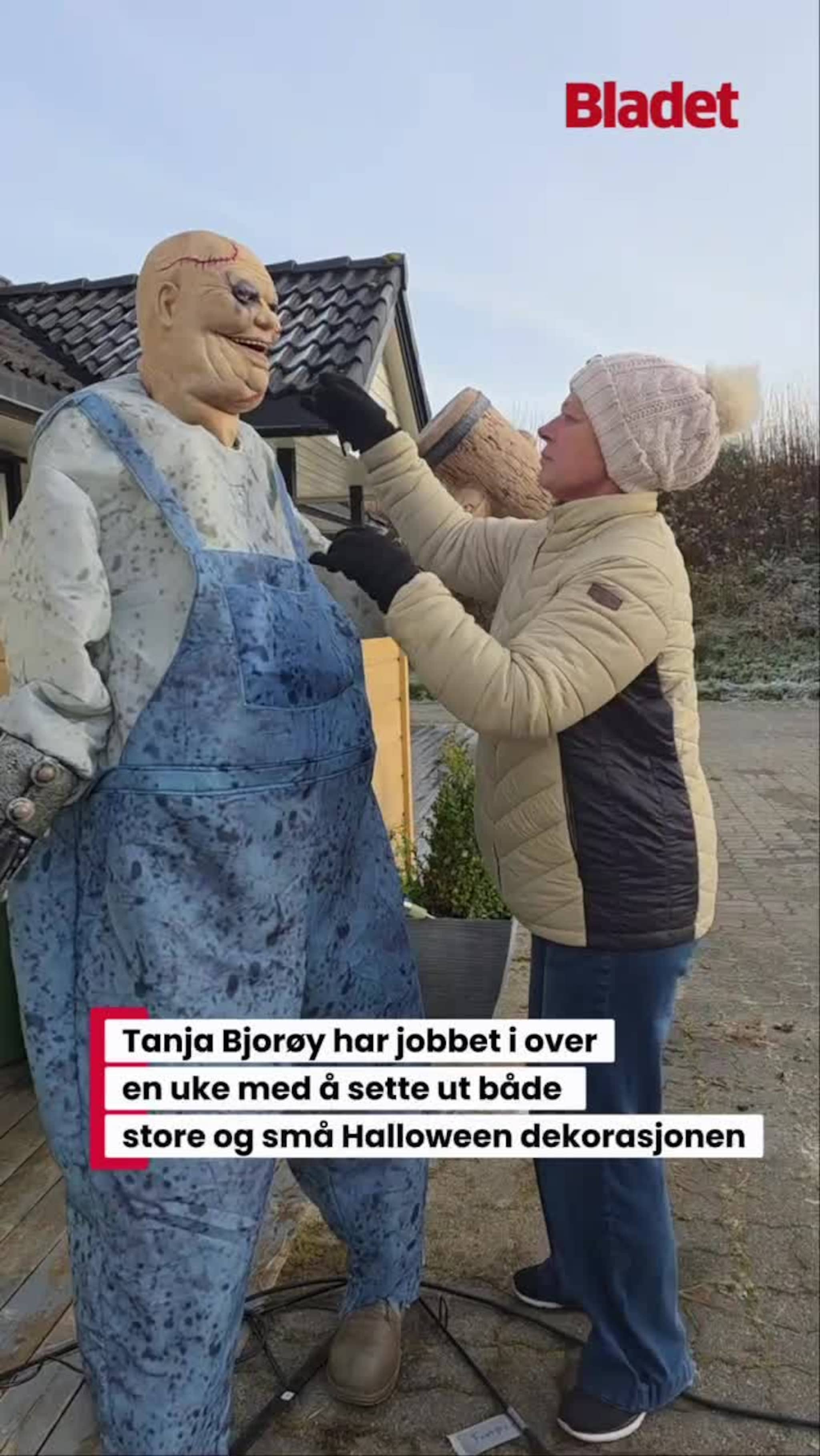 Tanja har dekorert til Halloween