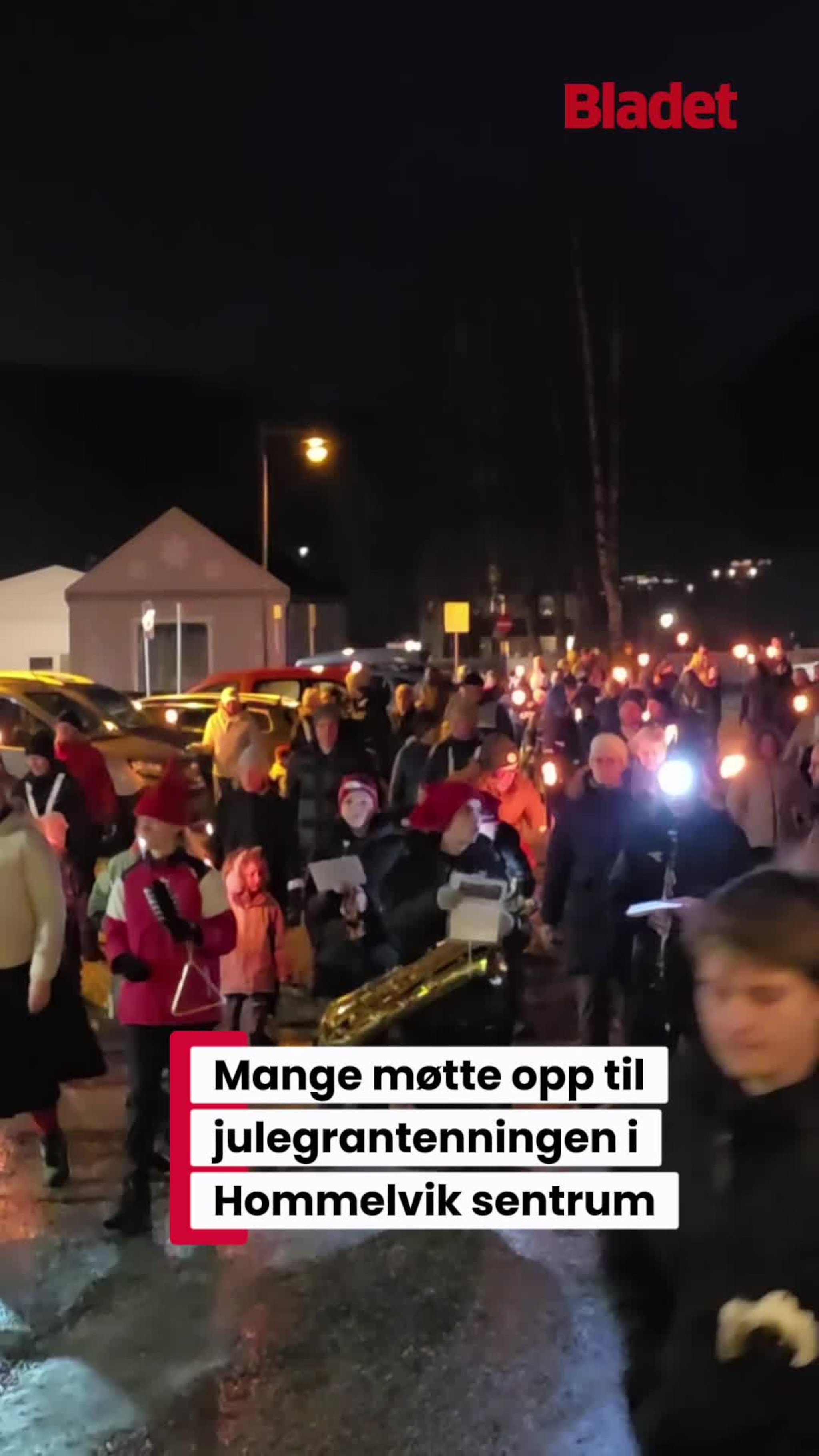 Julegrantenning i Hommelvik