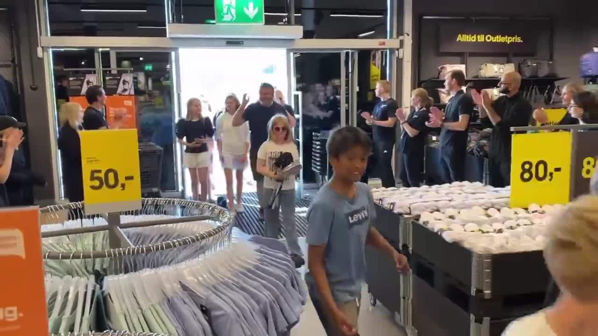 Butikkåpning på Sveberg handelspark