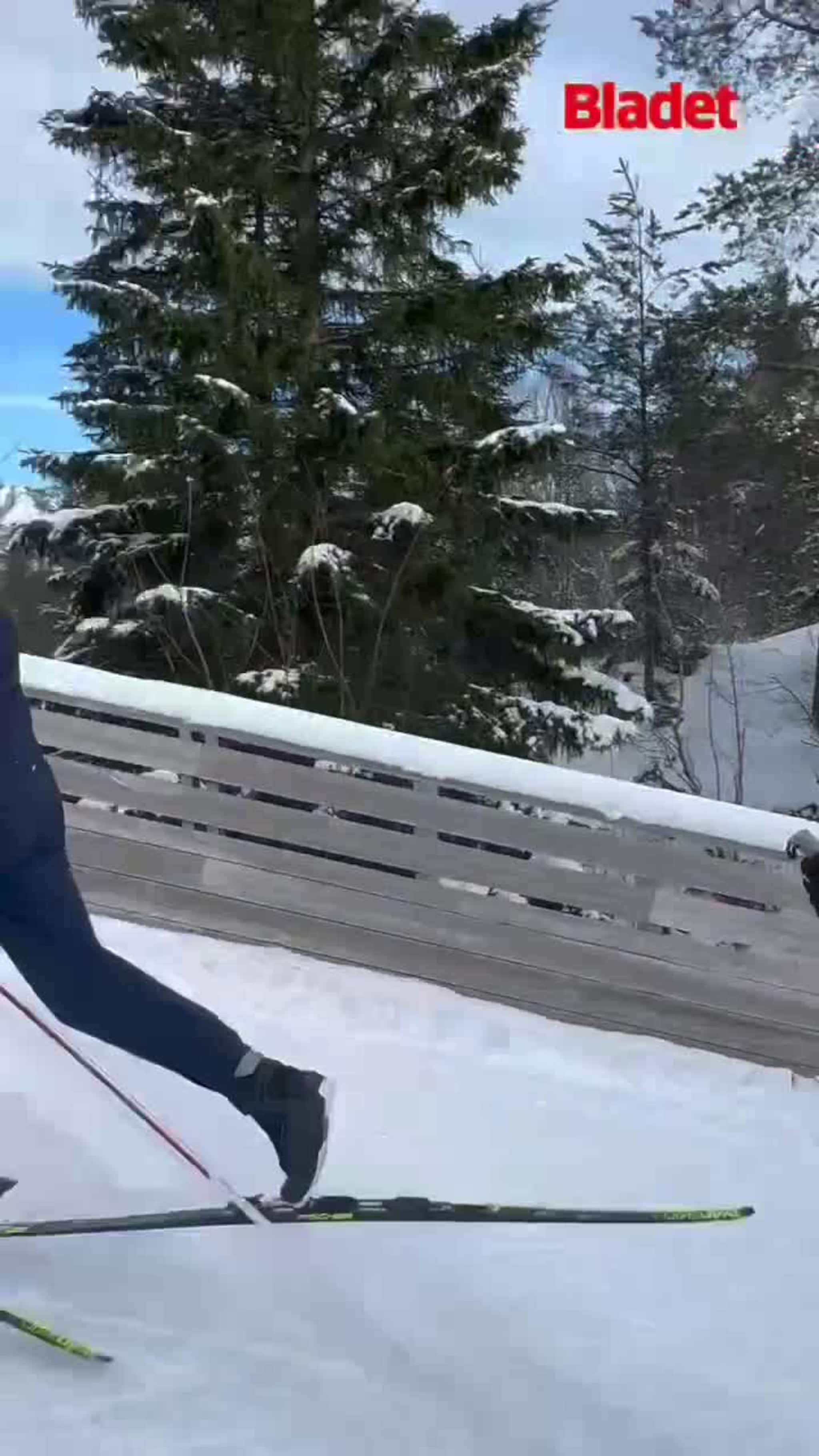 Tok turen i nykjørte løyper