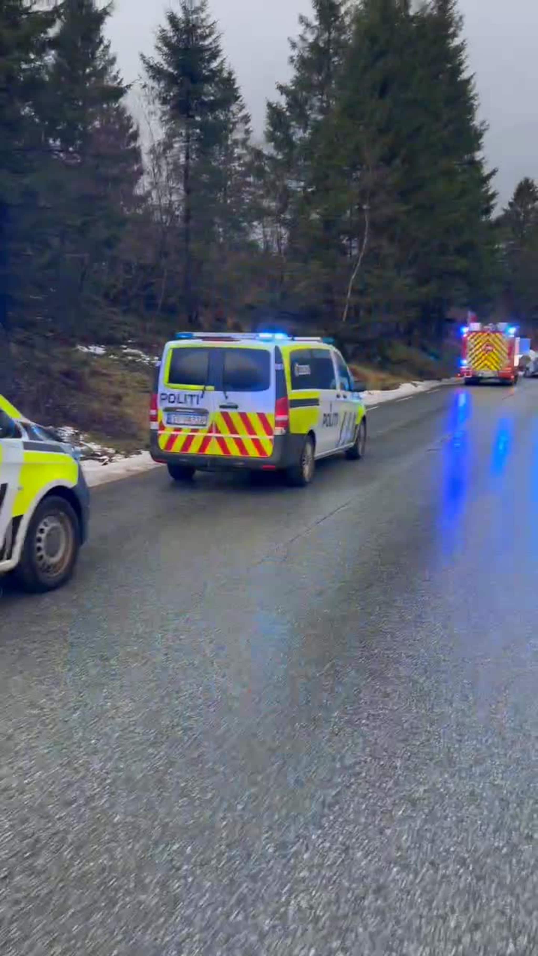 Trafikkulykke på Valestrandsvegen