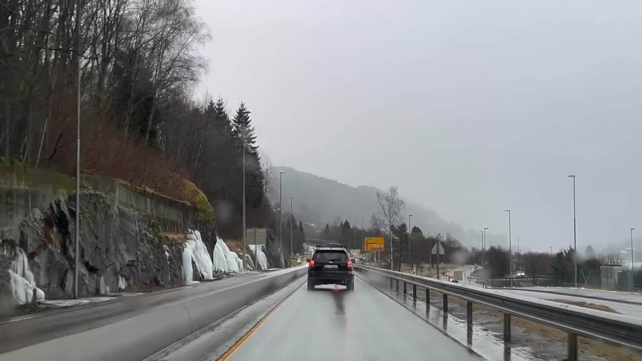 Slik ser det ut i Arna tysdag