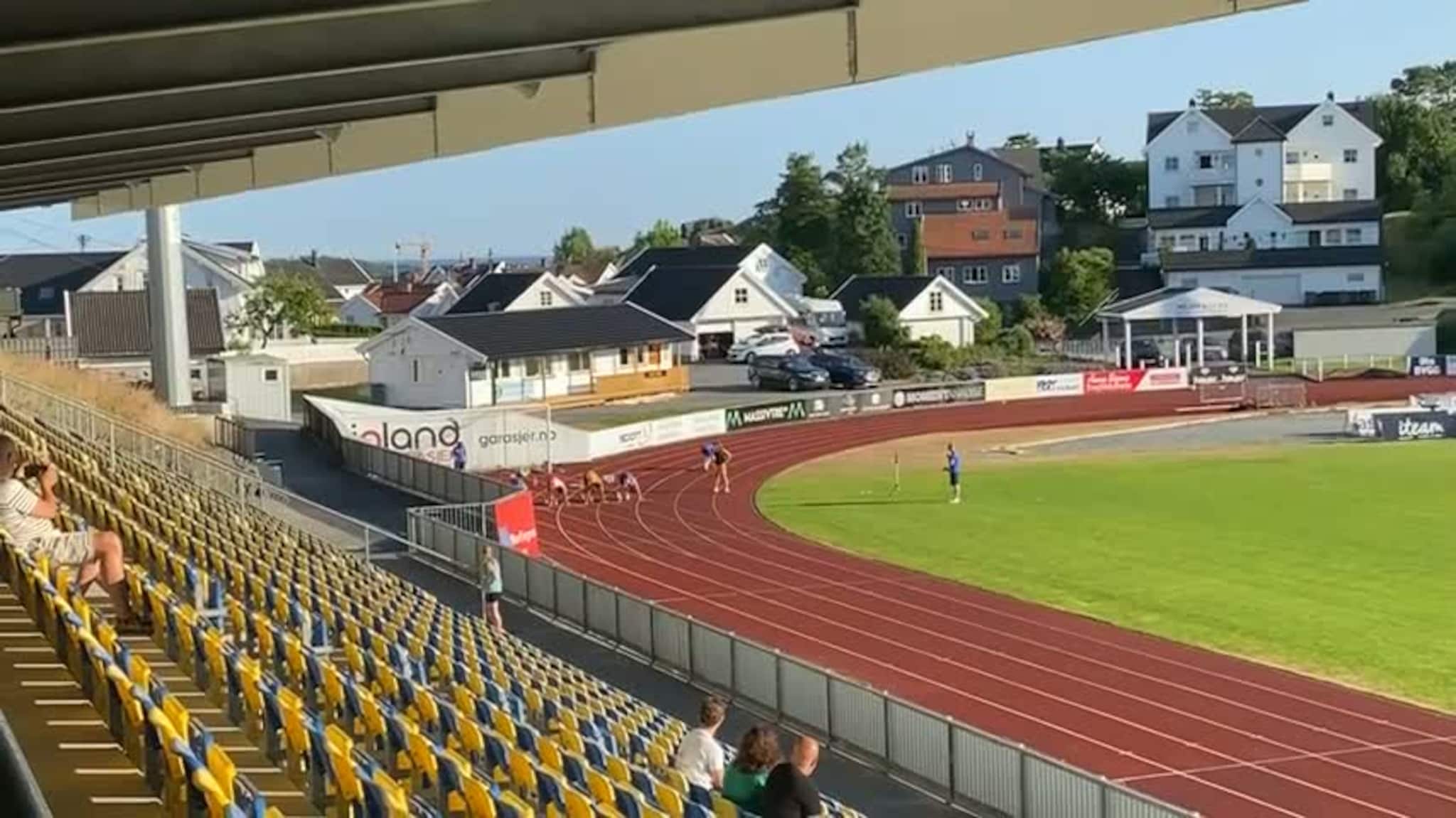 Sondres fantomløp på 100 meter i Grimstad