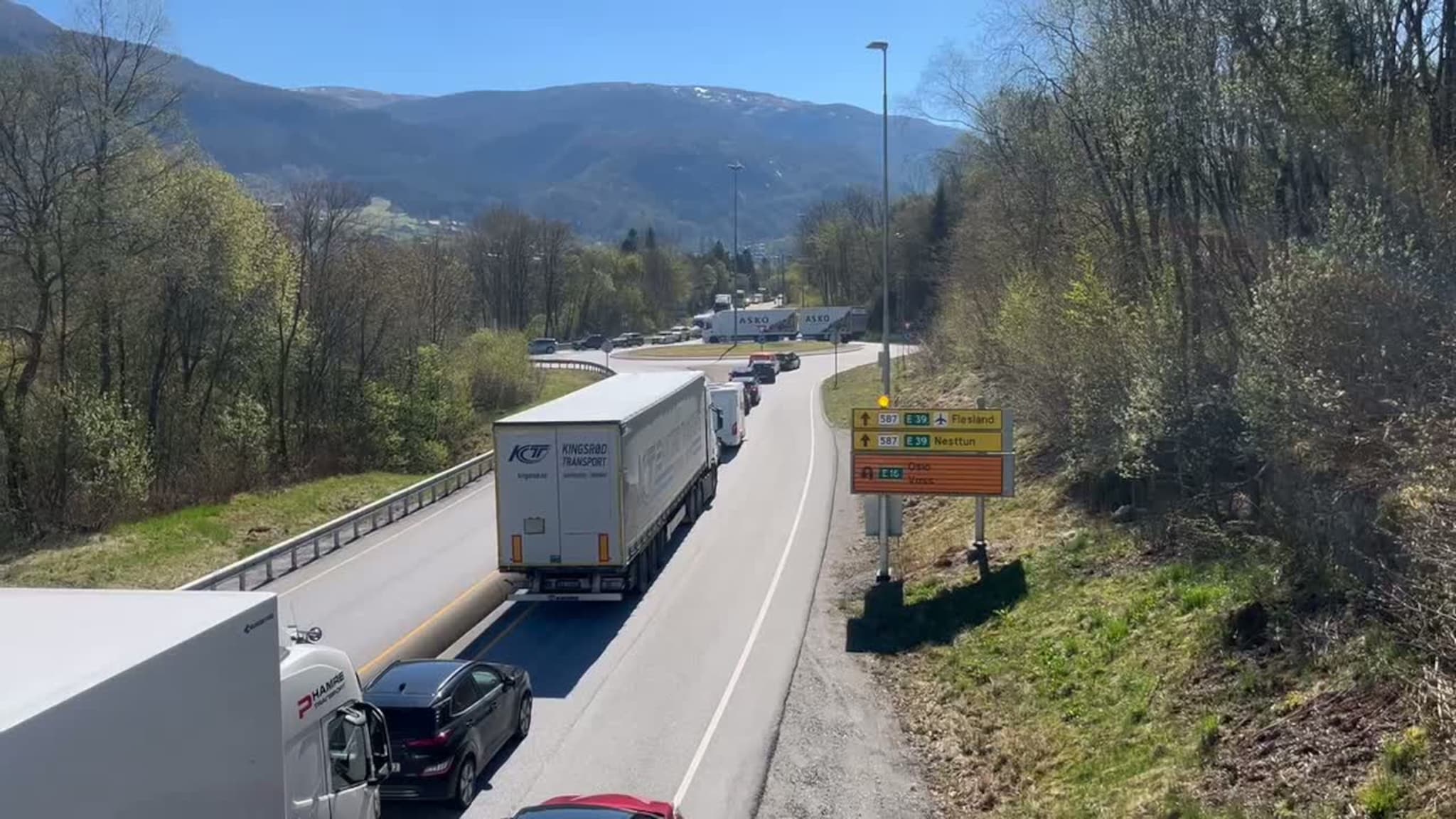Stans i trafikken i Indre Arna