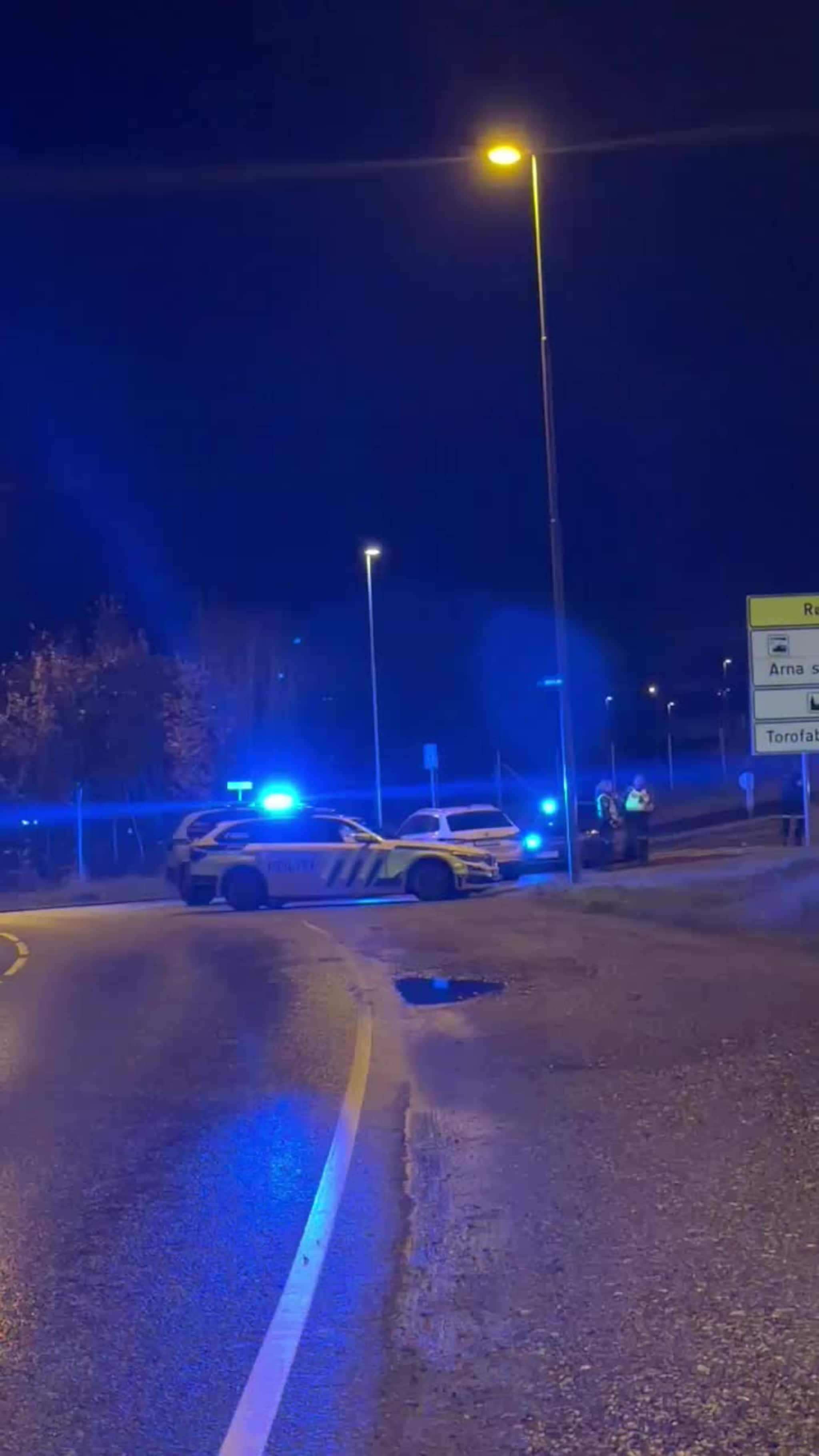 Bilist stoppet med spikermatte og av politibiler