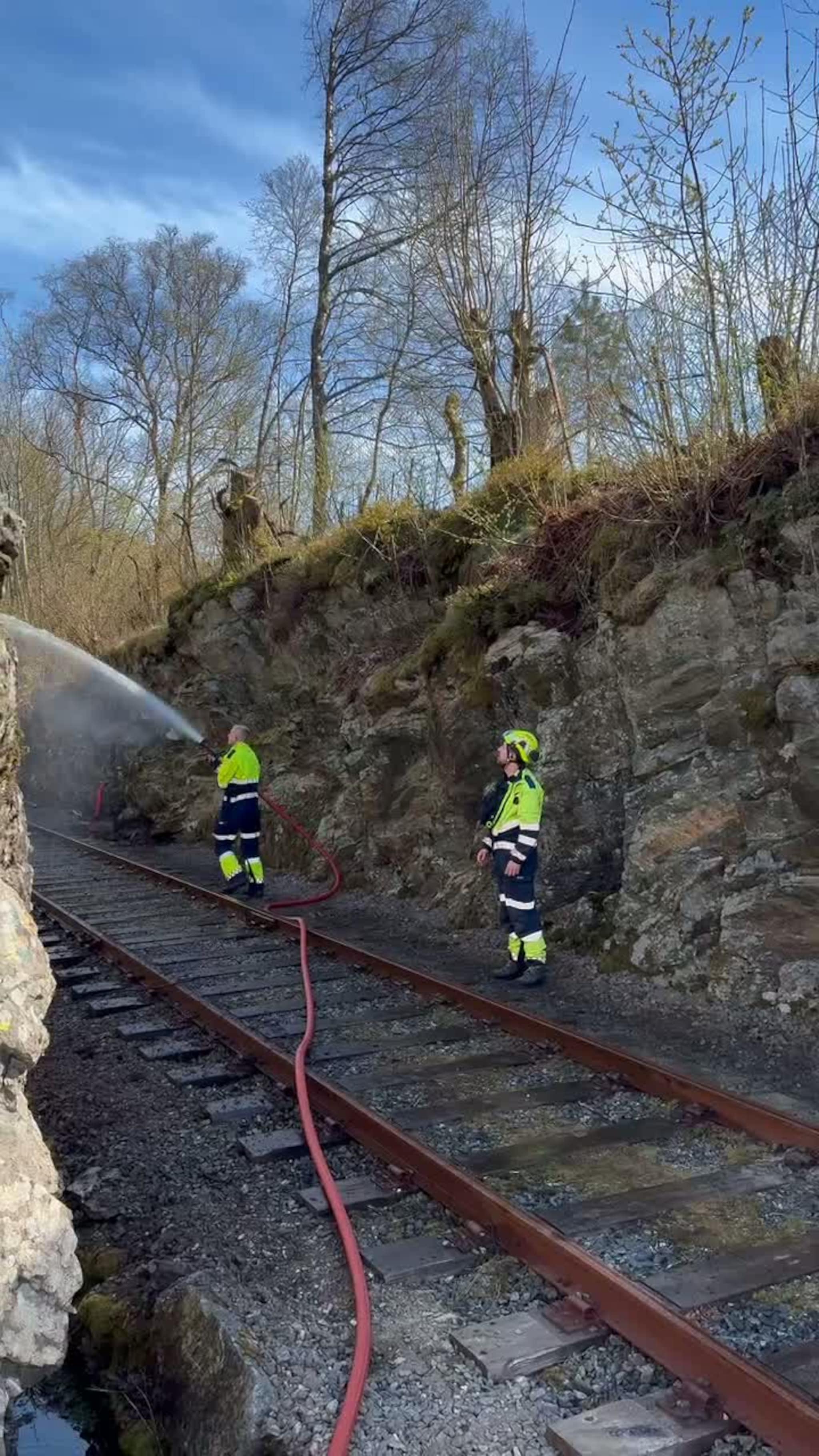 Terrengbrann på Haukeland