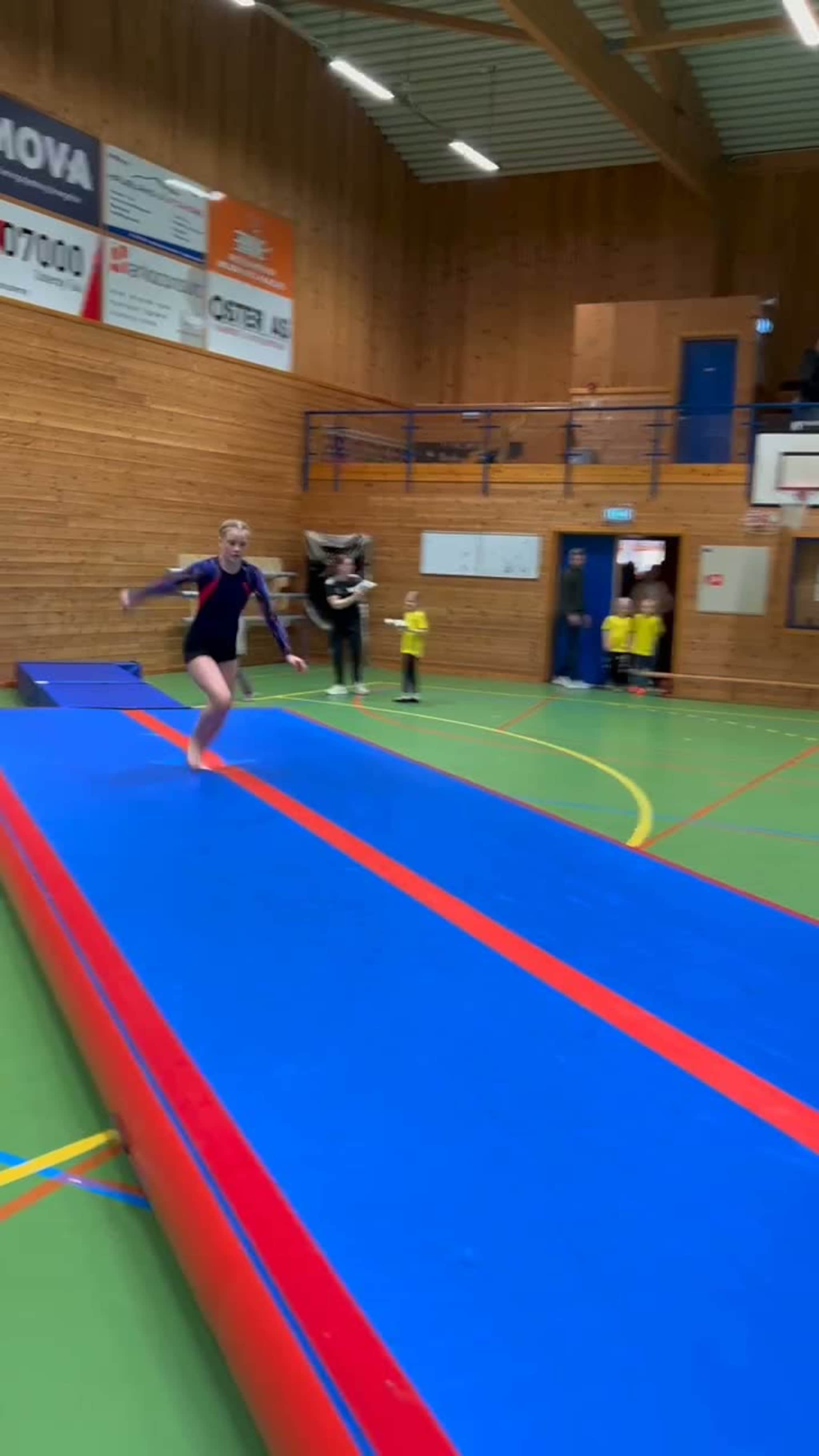 Vilde Fjellskålnes (13) i aksjon