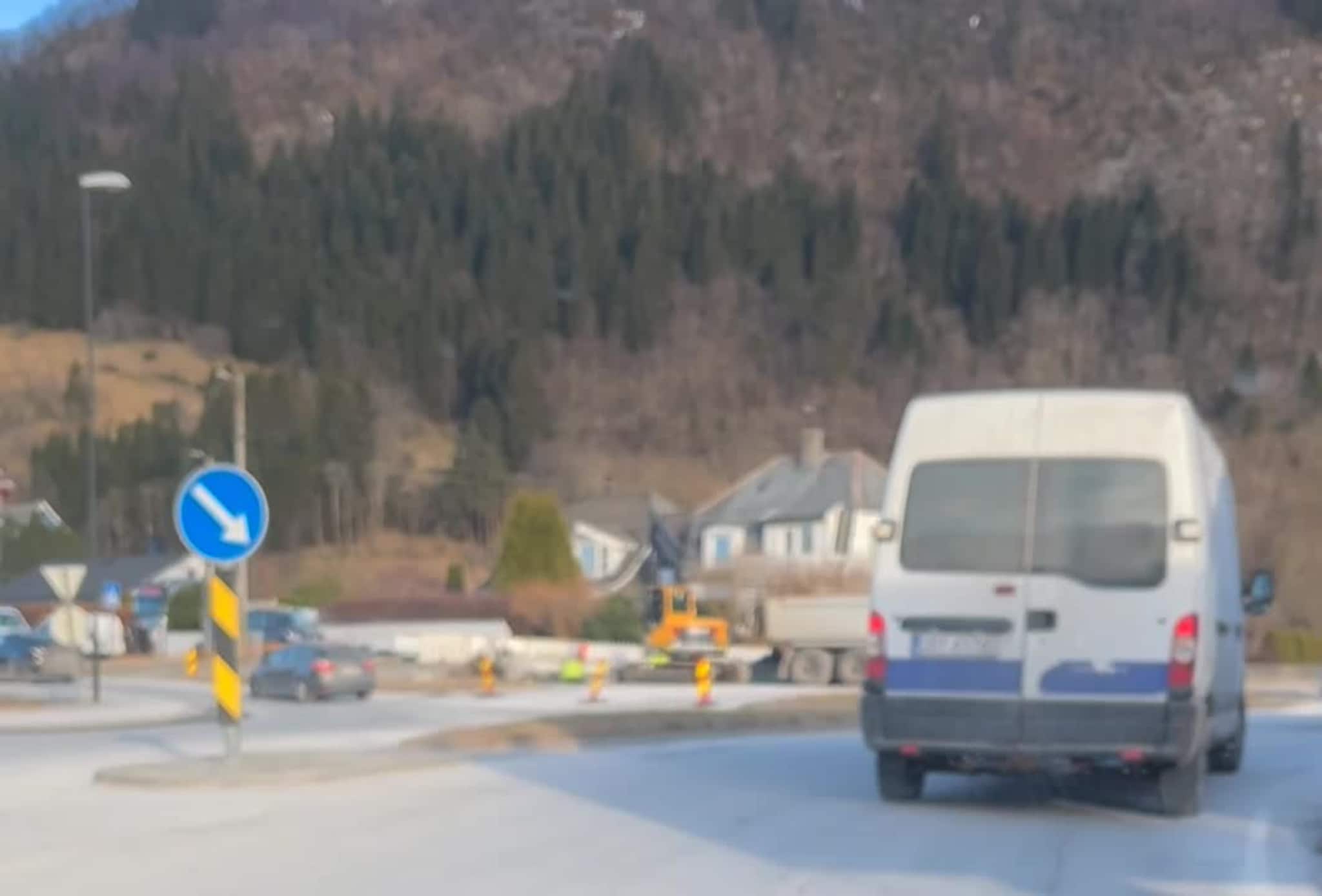 Kø til Bommane-rundkøyringa