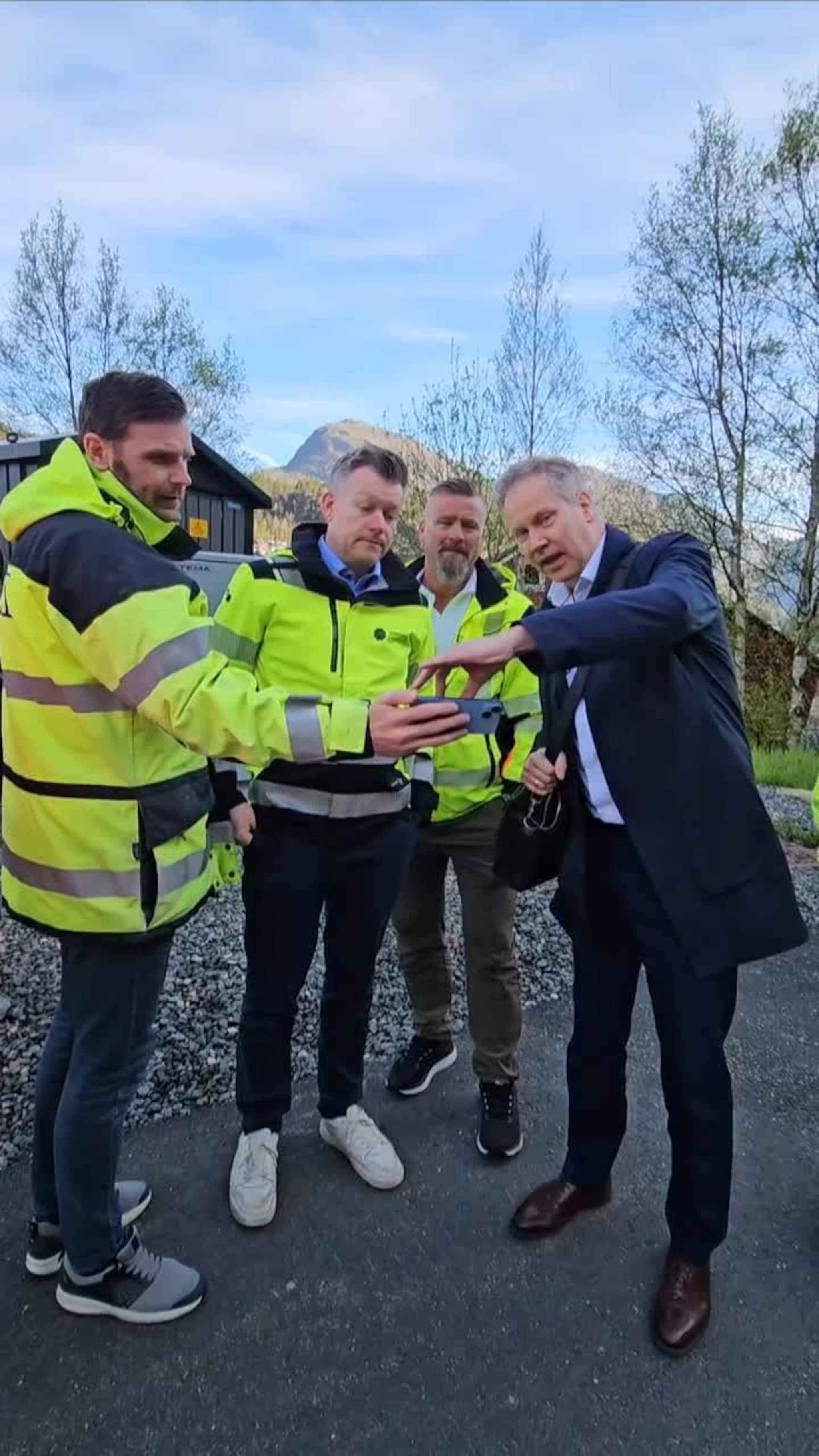 Jon-Ivar Nygård på befaring på Stanghelle