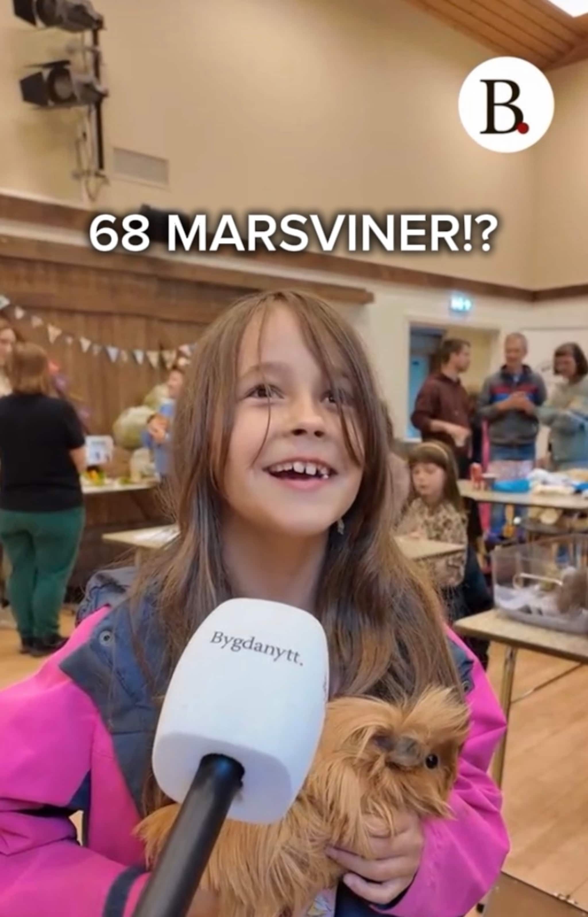 Marsvinene inntok Arna: Olina tok med ti av sine 68