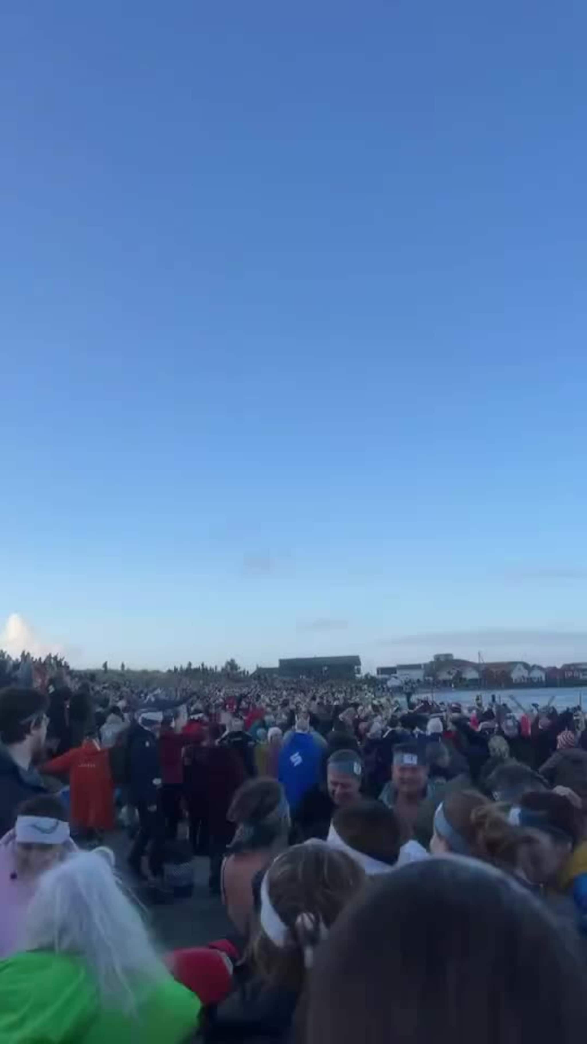 Her set dei ny verdsrekord i isbading