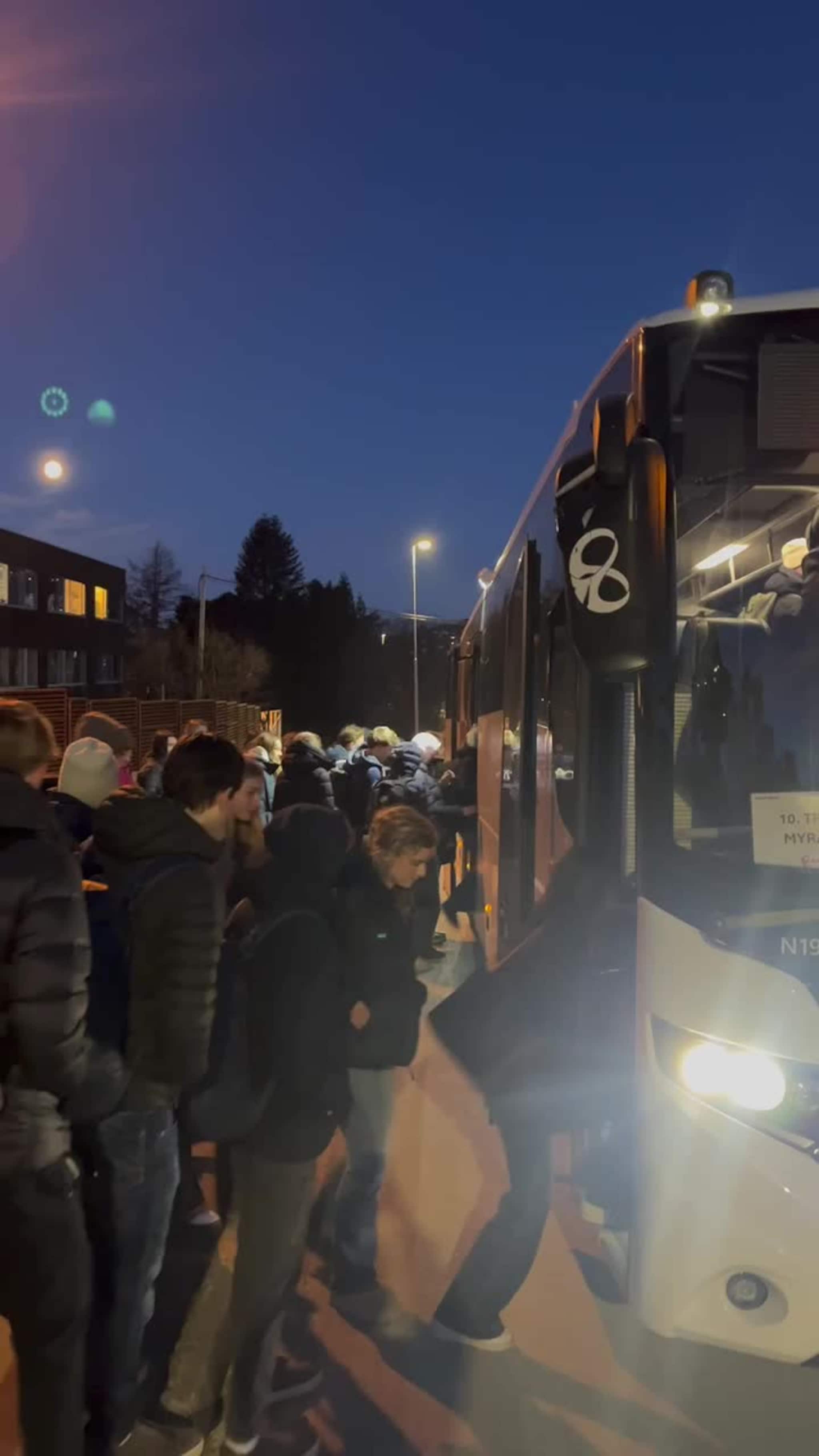 Klar for første bussreise til Arna