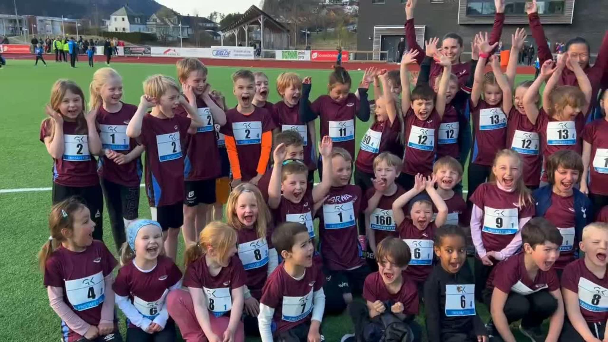 Full jubel på løpsfesten