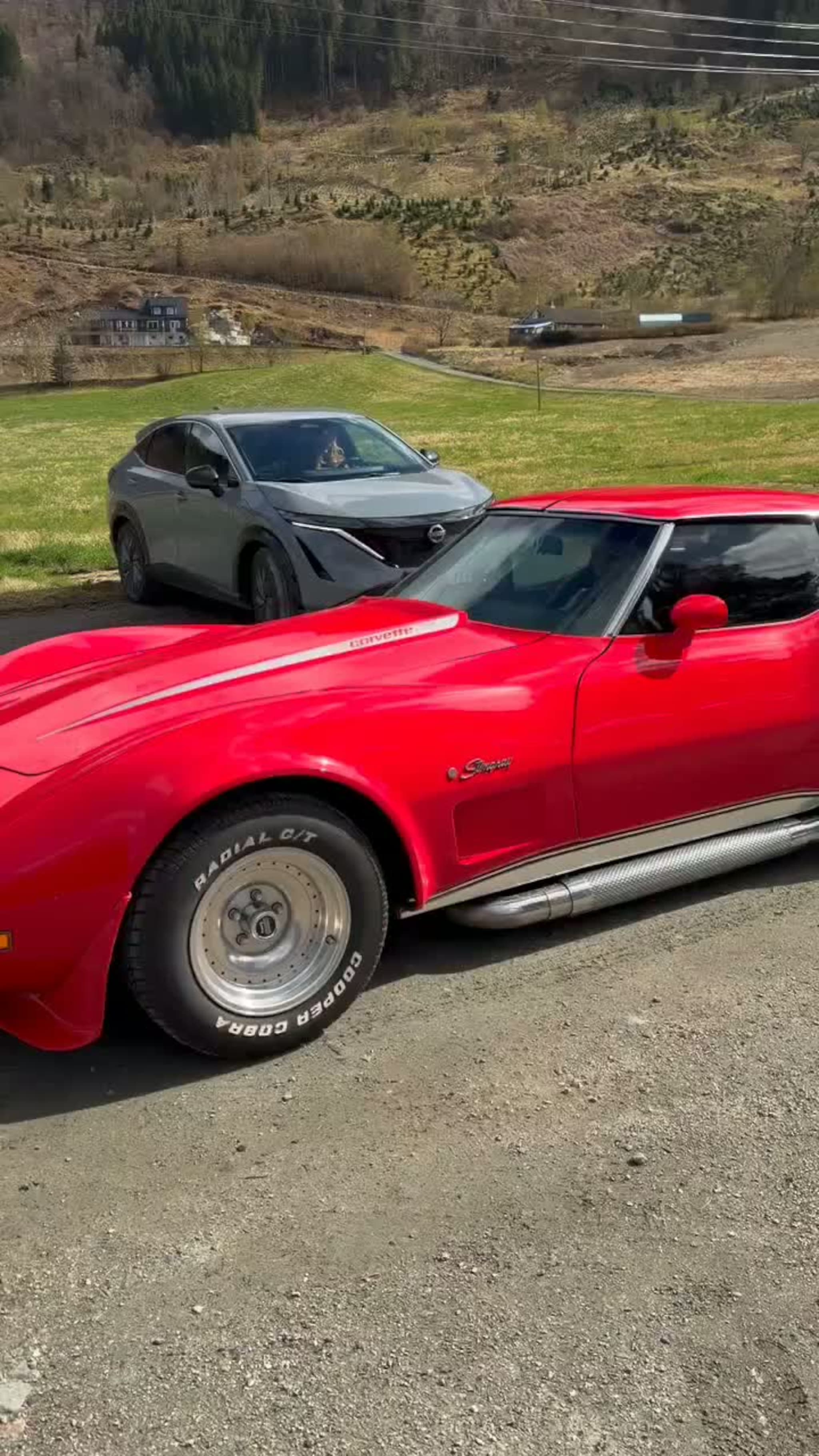 Corvette på parkeringsplassen