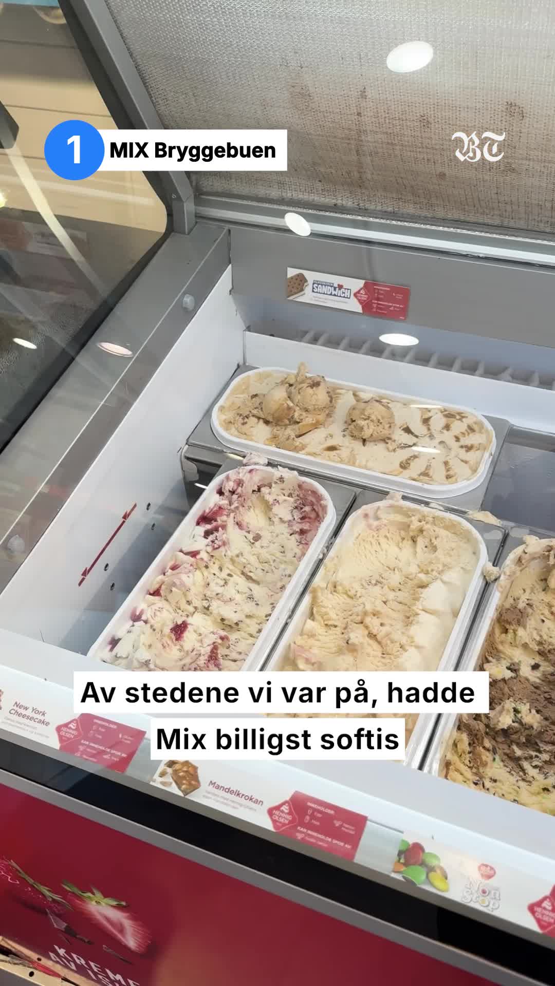 Forhåndsvisning av Billig is i Bergen?