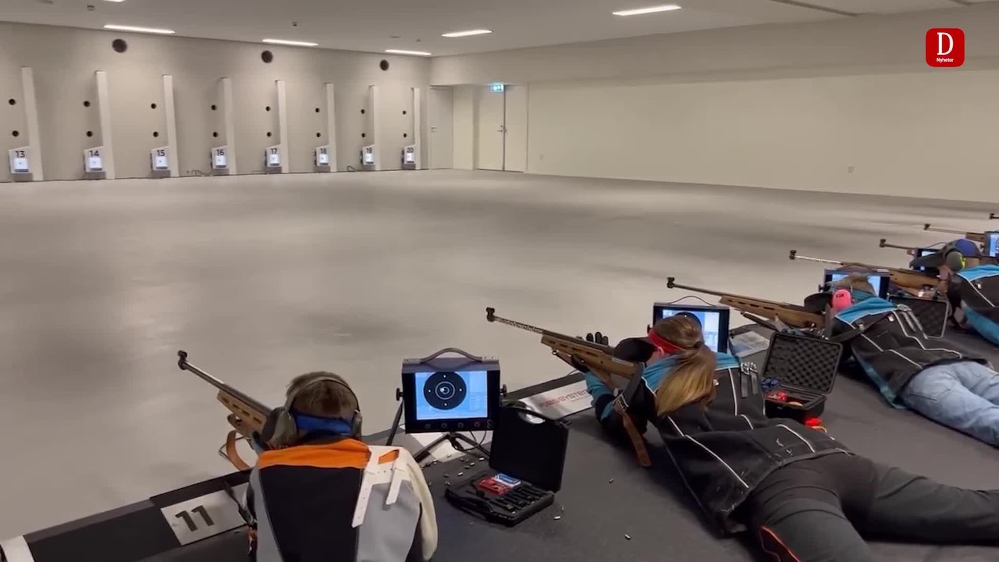 Stor aktivitet ved skytterhuset på Fåvang