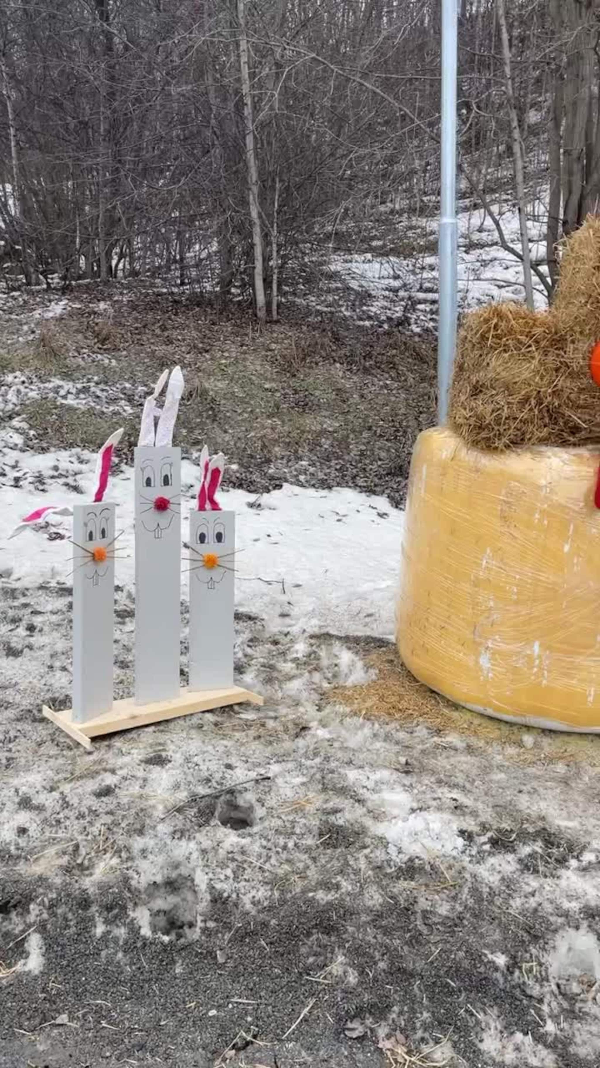 Slik pynter de bygda til påske