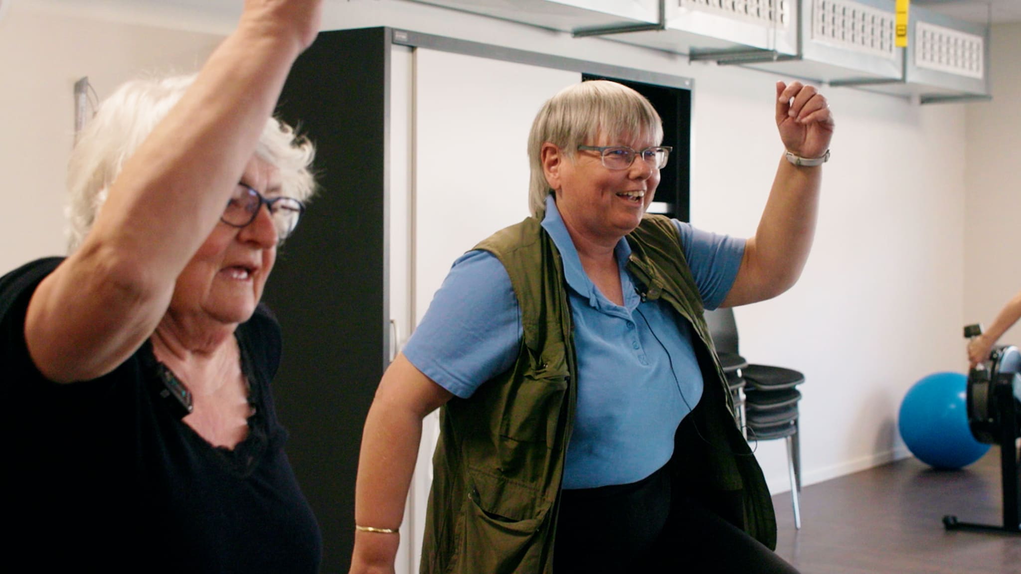 Morten og Marit ble med på pensjonist-trening: - Jeg måtte bare slenge meg med