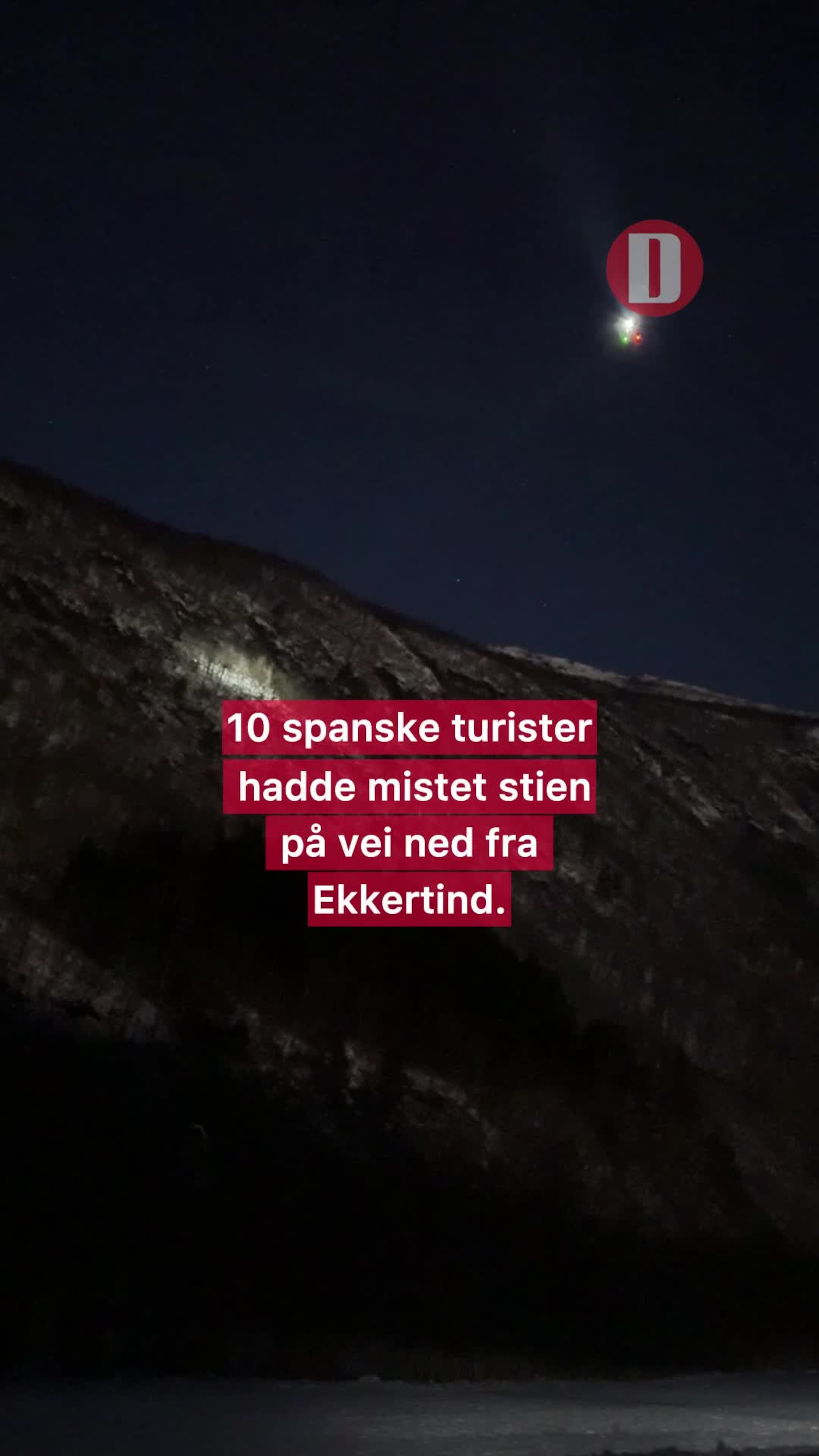 Redningsaksjon på Ekkertind