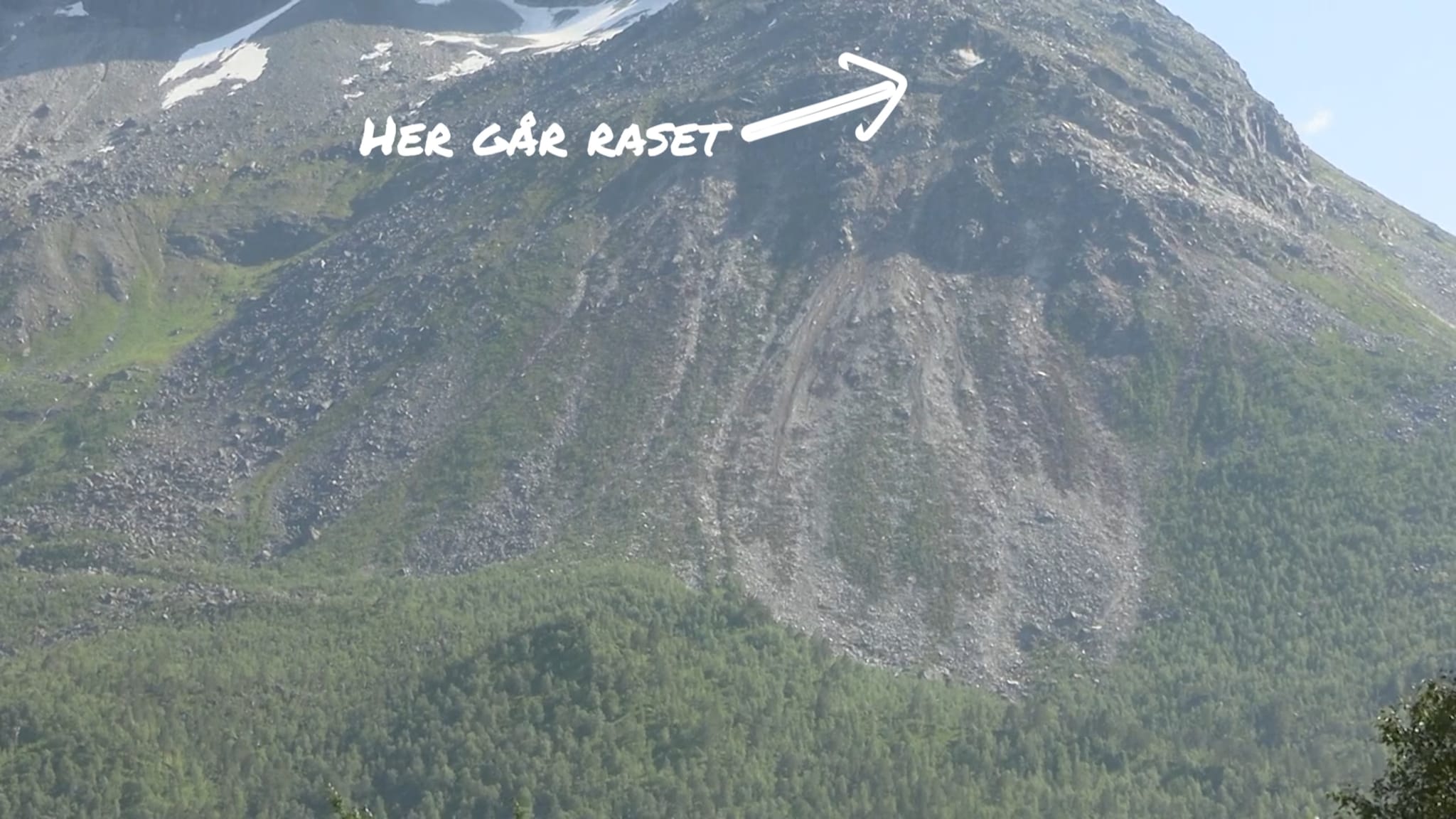 Her går nytt ras fra Skarfjellet onsdag