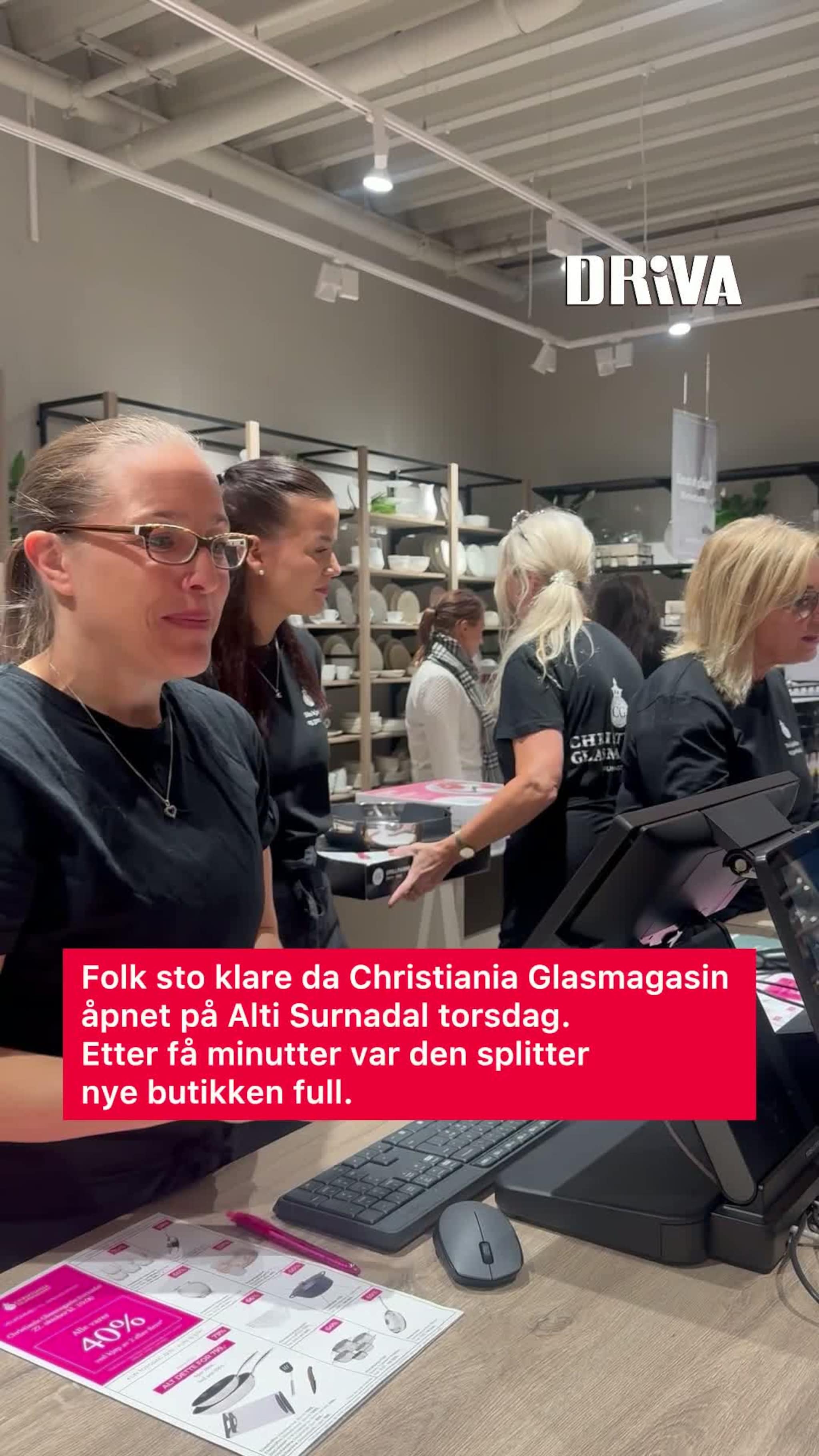 Christiania Glasmagasin åpnet på Alti Surnadal