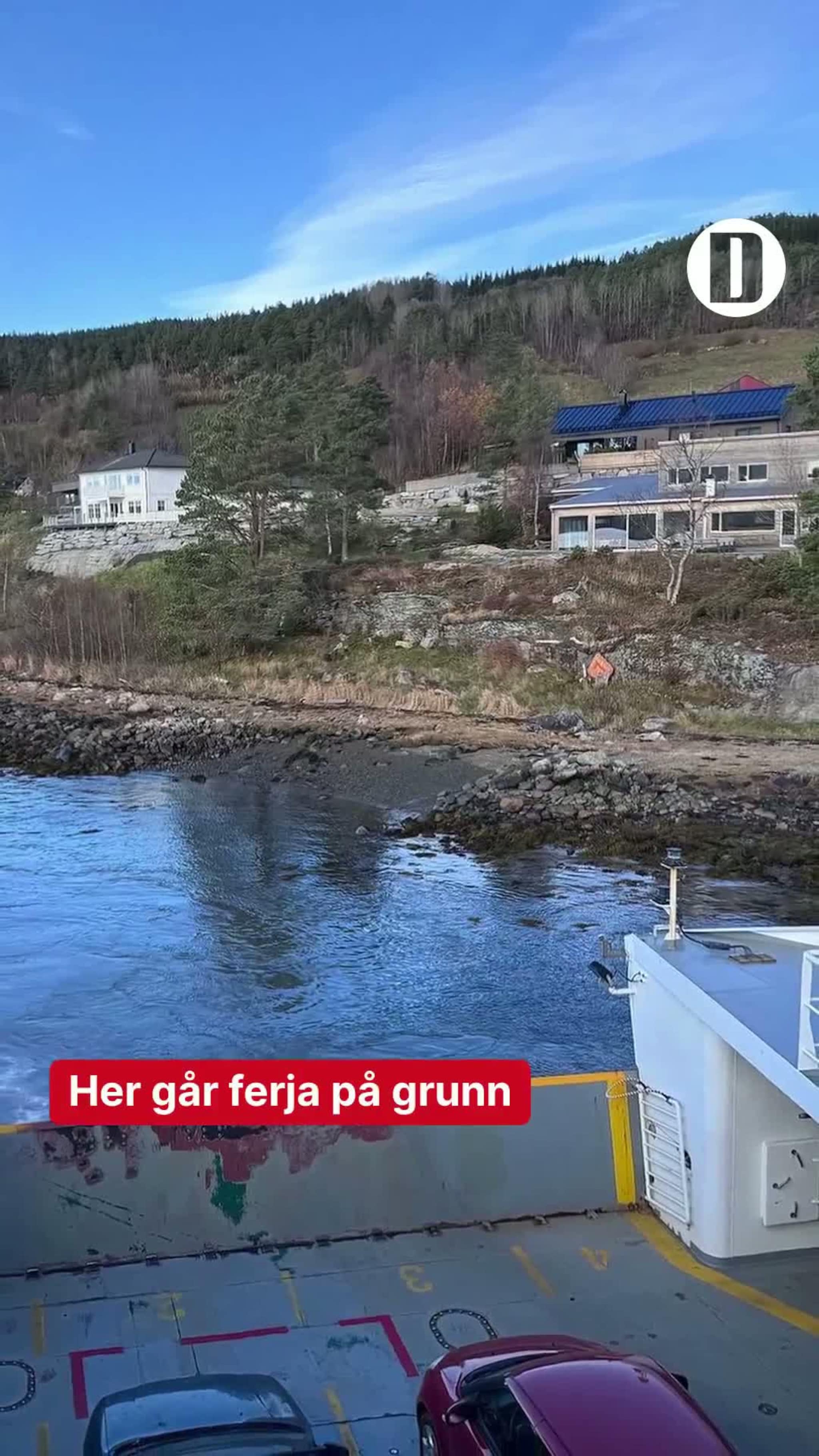 Ferje på grunn