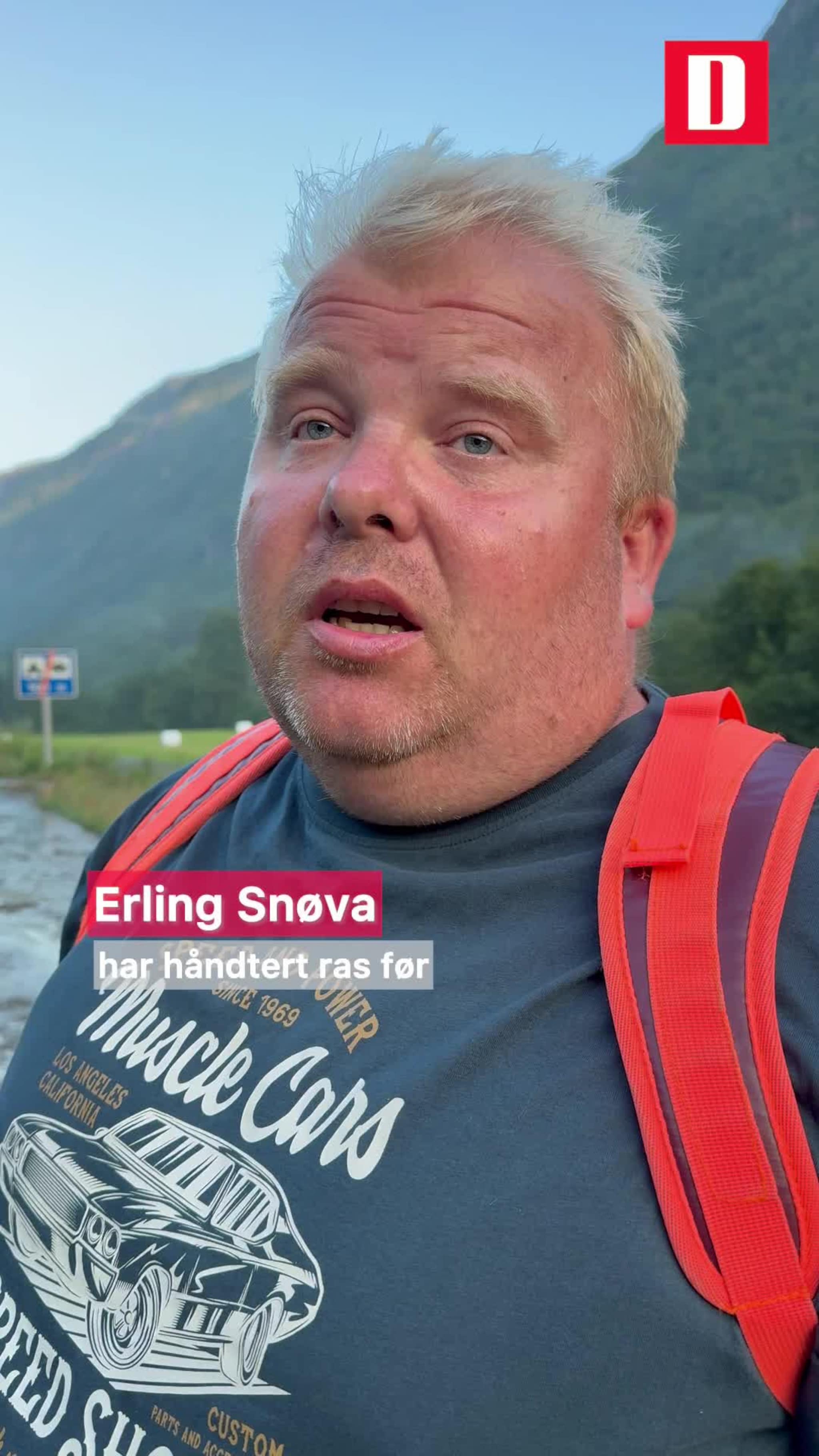 Erling Snøva bor like ved rasområdet
