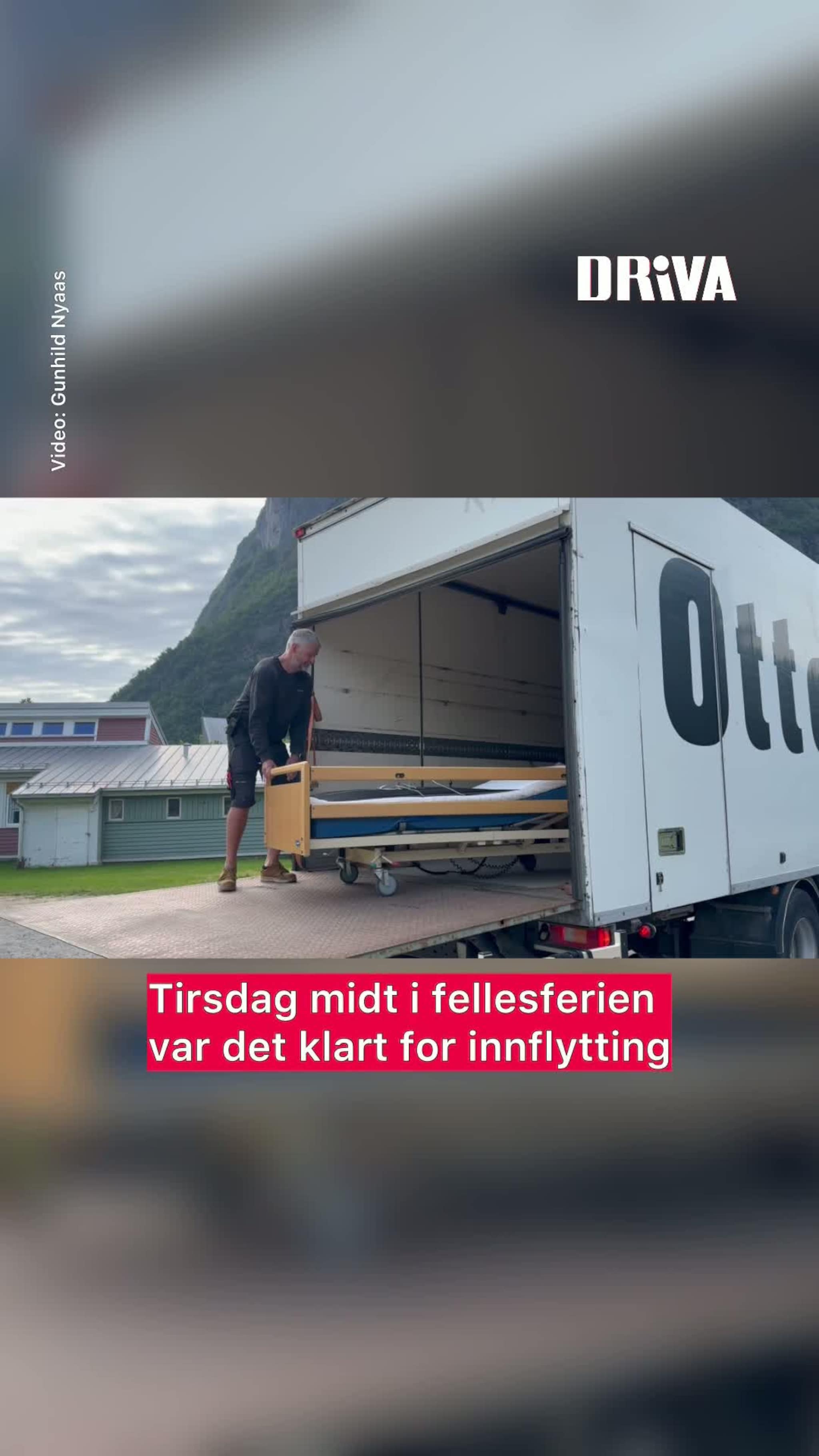 Tirsdag var det klart for innflytting i de midlertidige omsorgsboligene