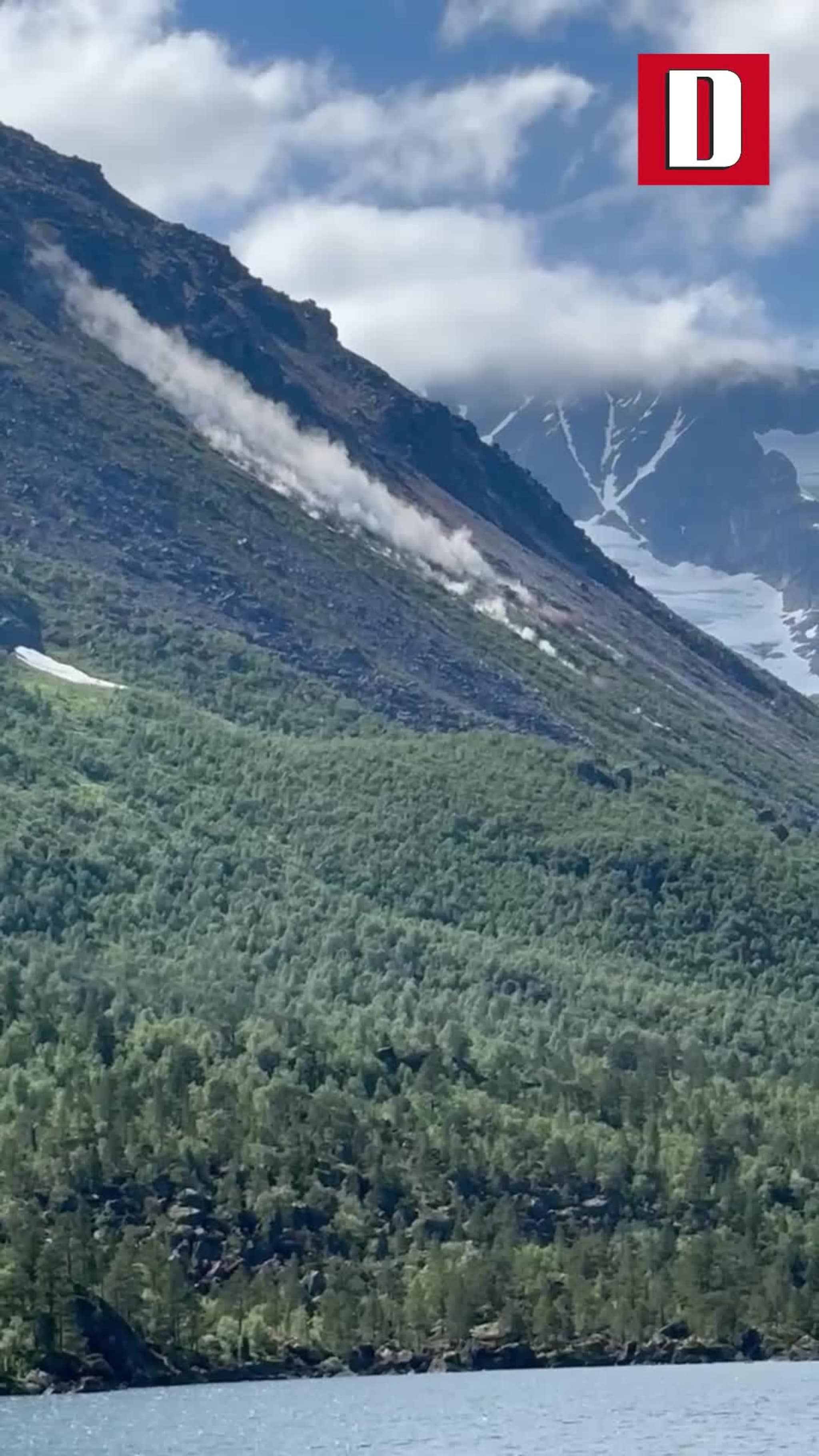 Her går steinskredet i Innerdalen
