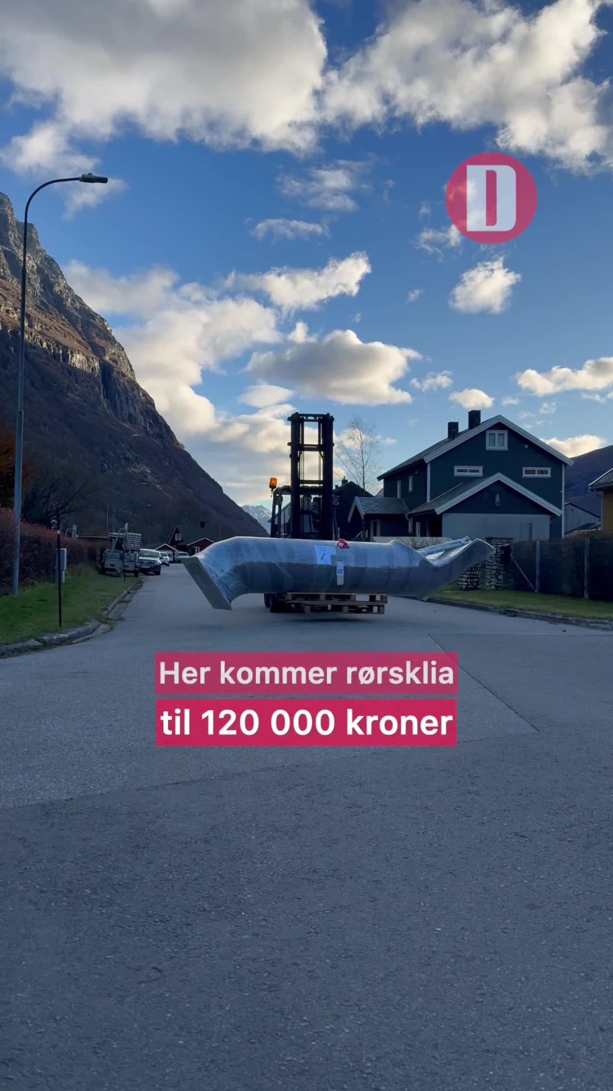 Ny rørsklie på vei til klatreparken på Rotvoll