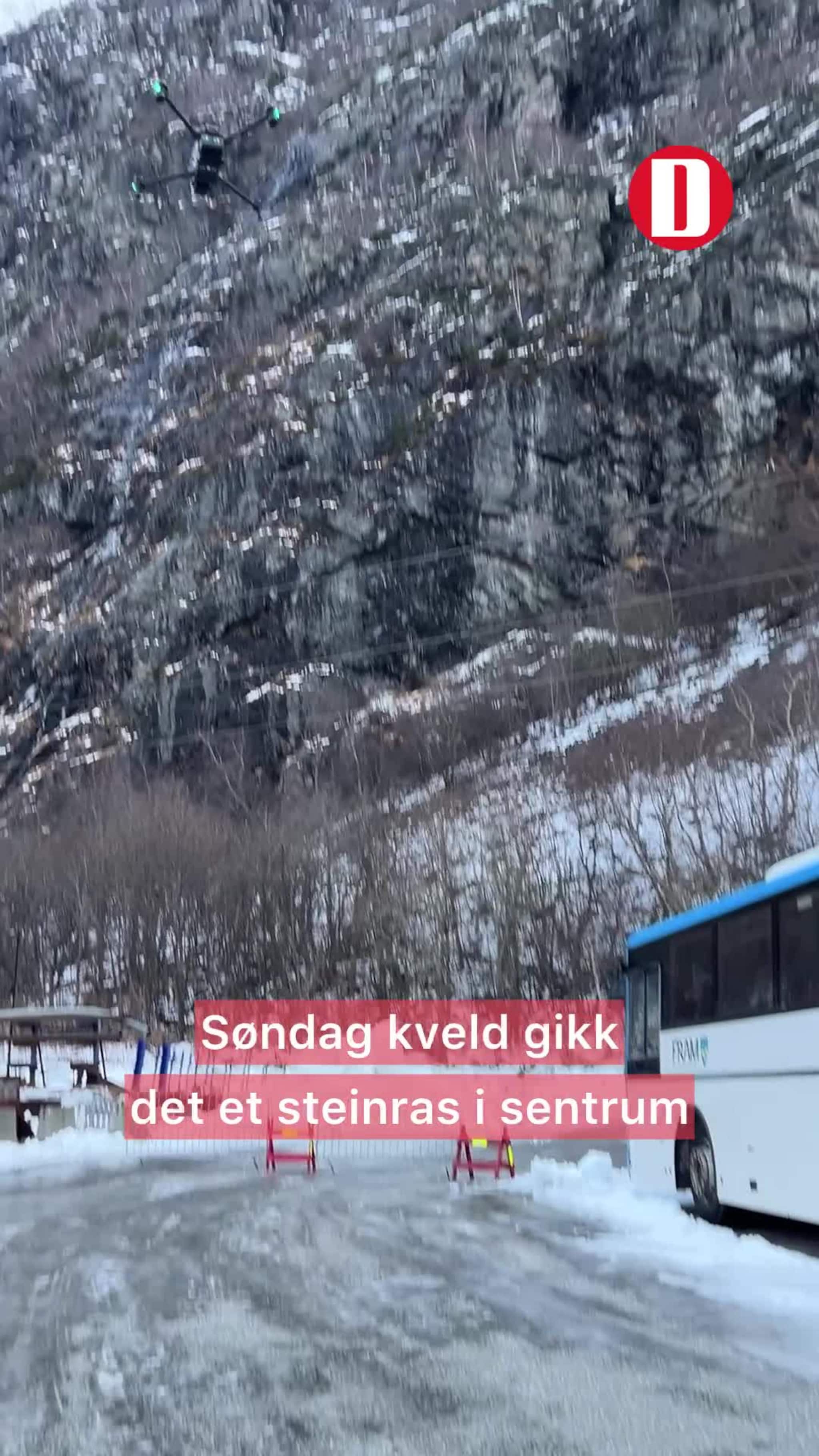 Se skadene etter steinskredet