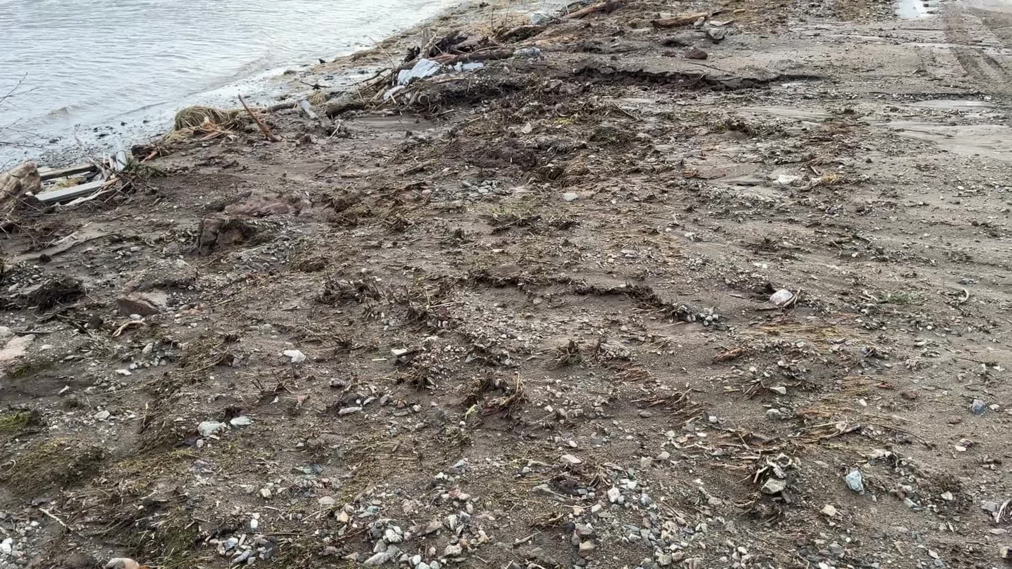 Dagen derpå etter jordskredet på Øra 5. mars 2025