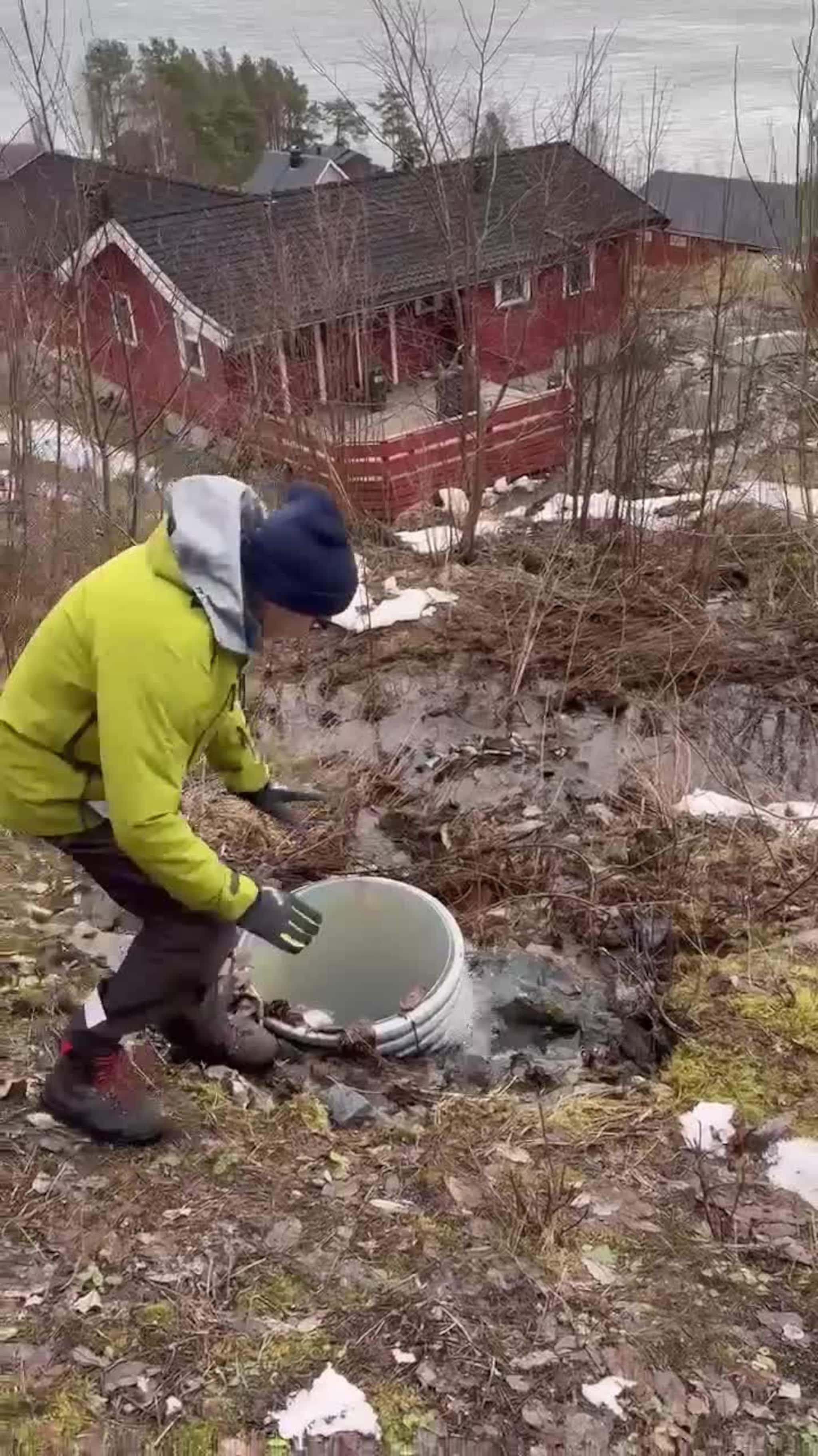 Knut Kaupang oversvømmelse