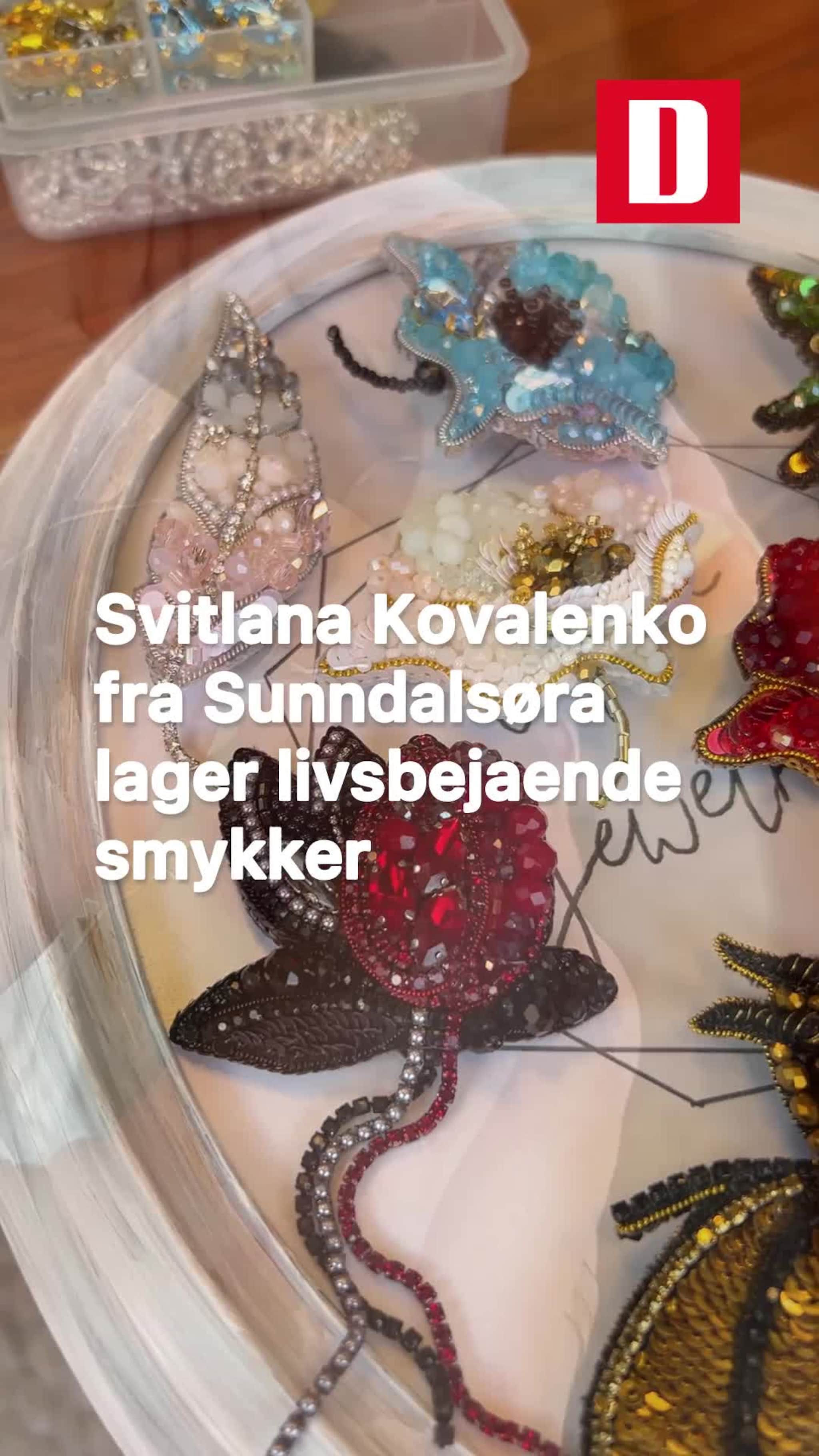 Smykkene til Svitlana Kovalenko glitrer og stråler