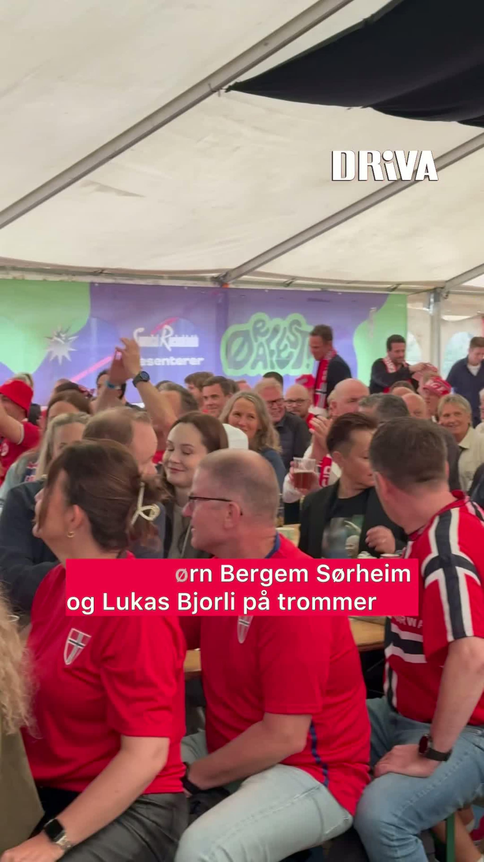 Hele Ørafest-teltet ror for Norge 