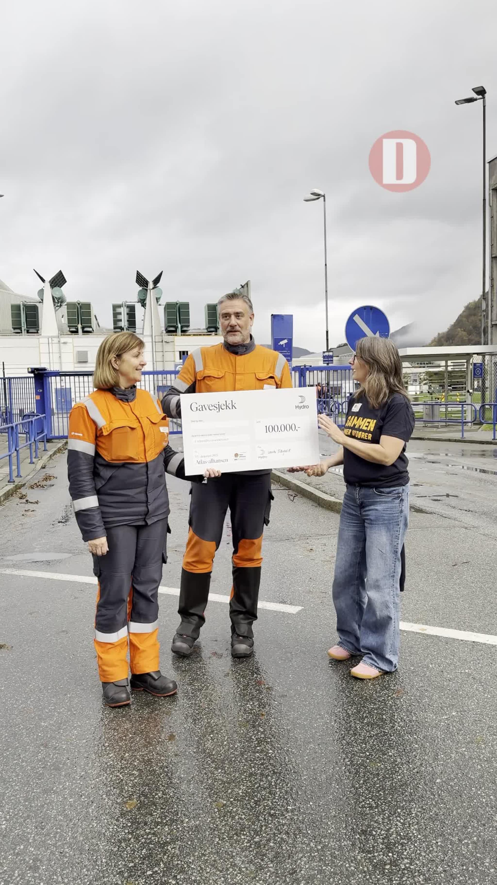 Hydro støtter årets TV-aksjon med 100.000 kroner