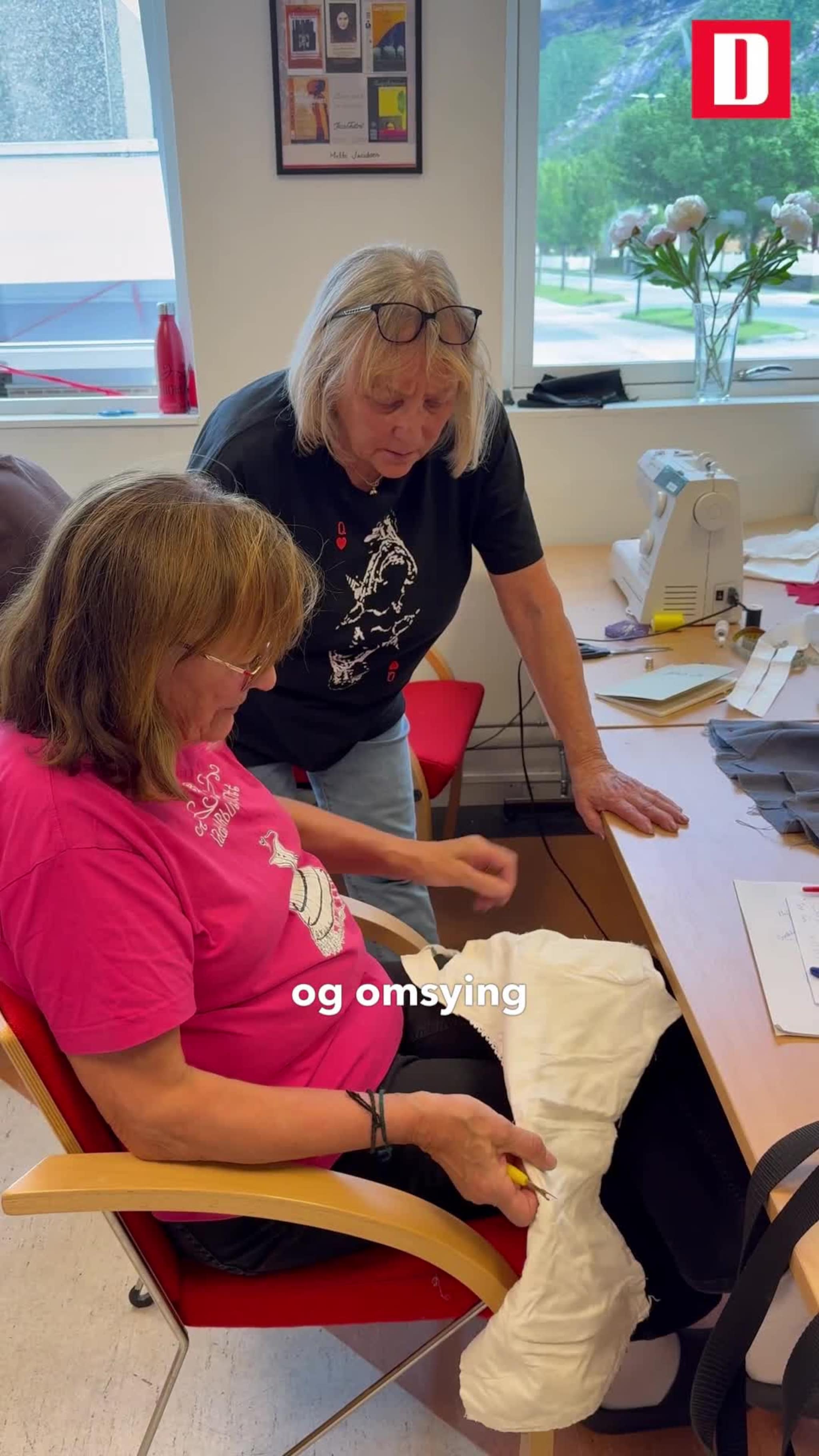 Tirsdag begynte symaskinene i Ladyens kostymerom å summe