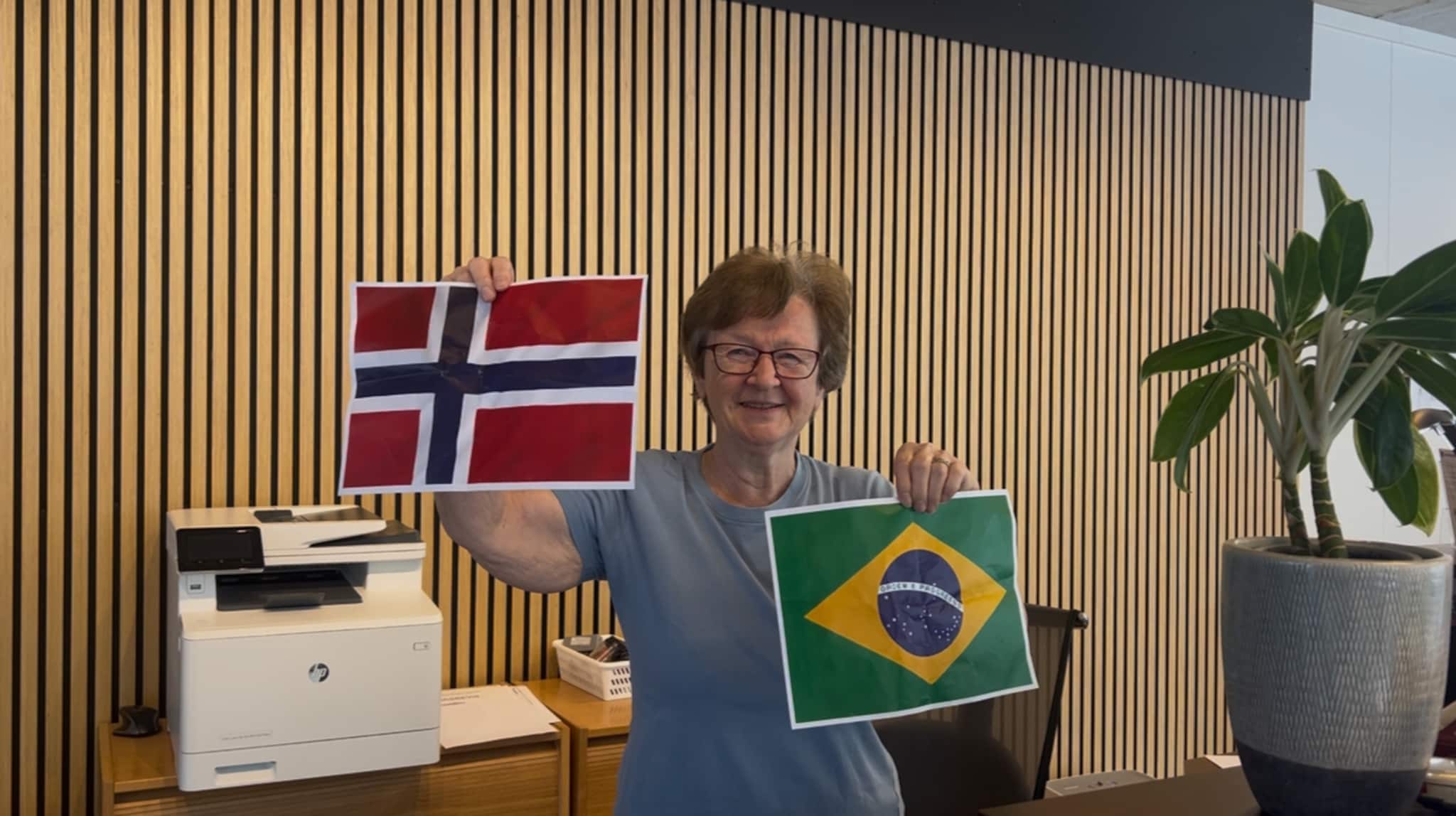 Kven trur folket vil vinne Norge-Brasil kampen? 