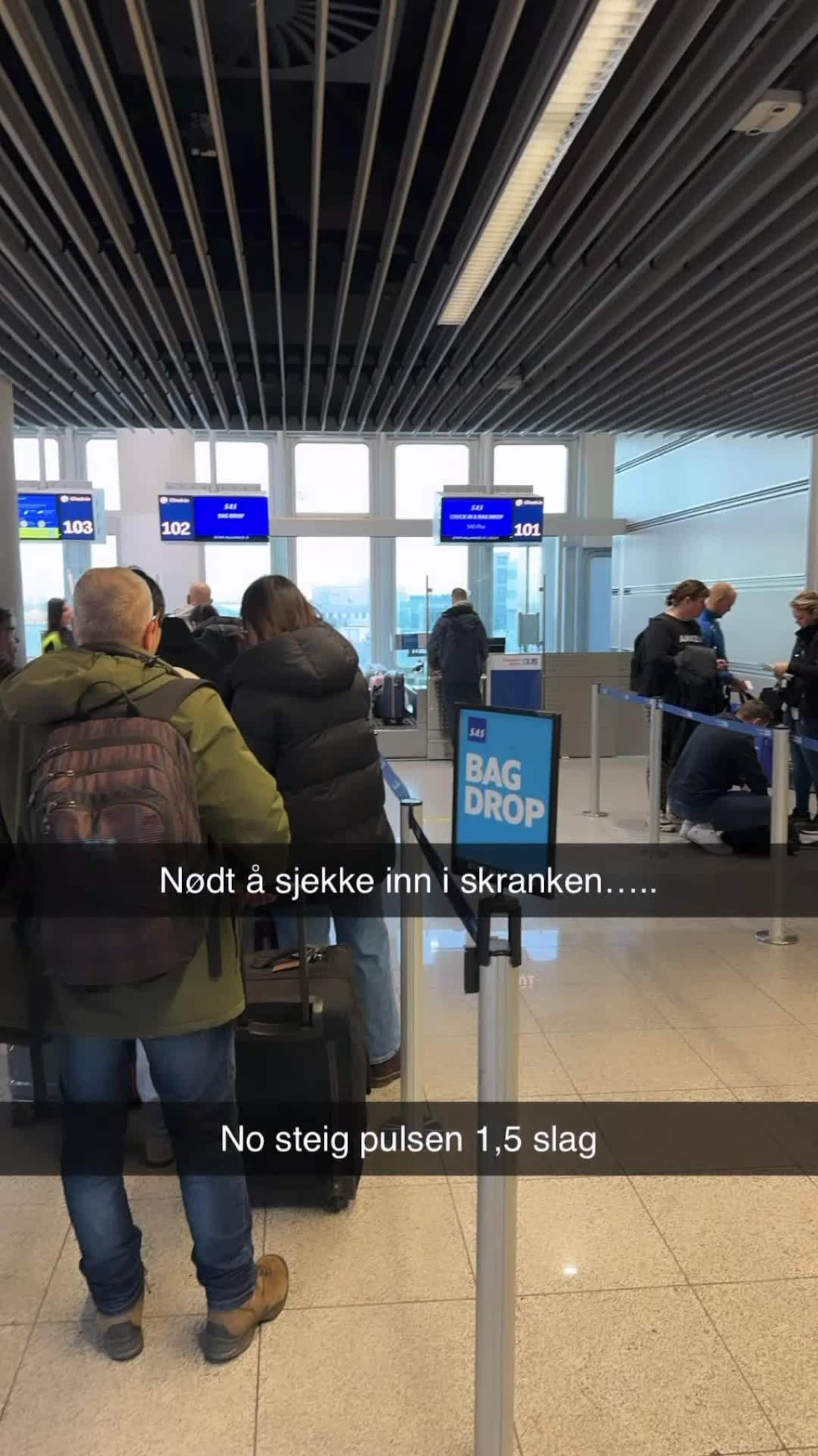 Erlend la igjen passet sitt på bordet heime