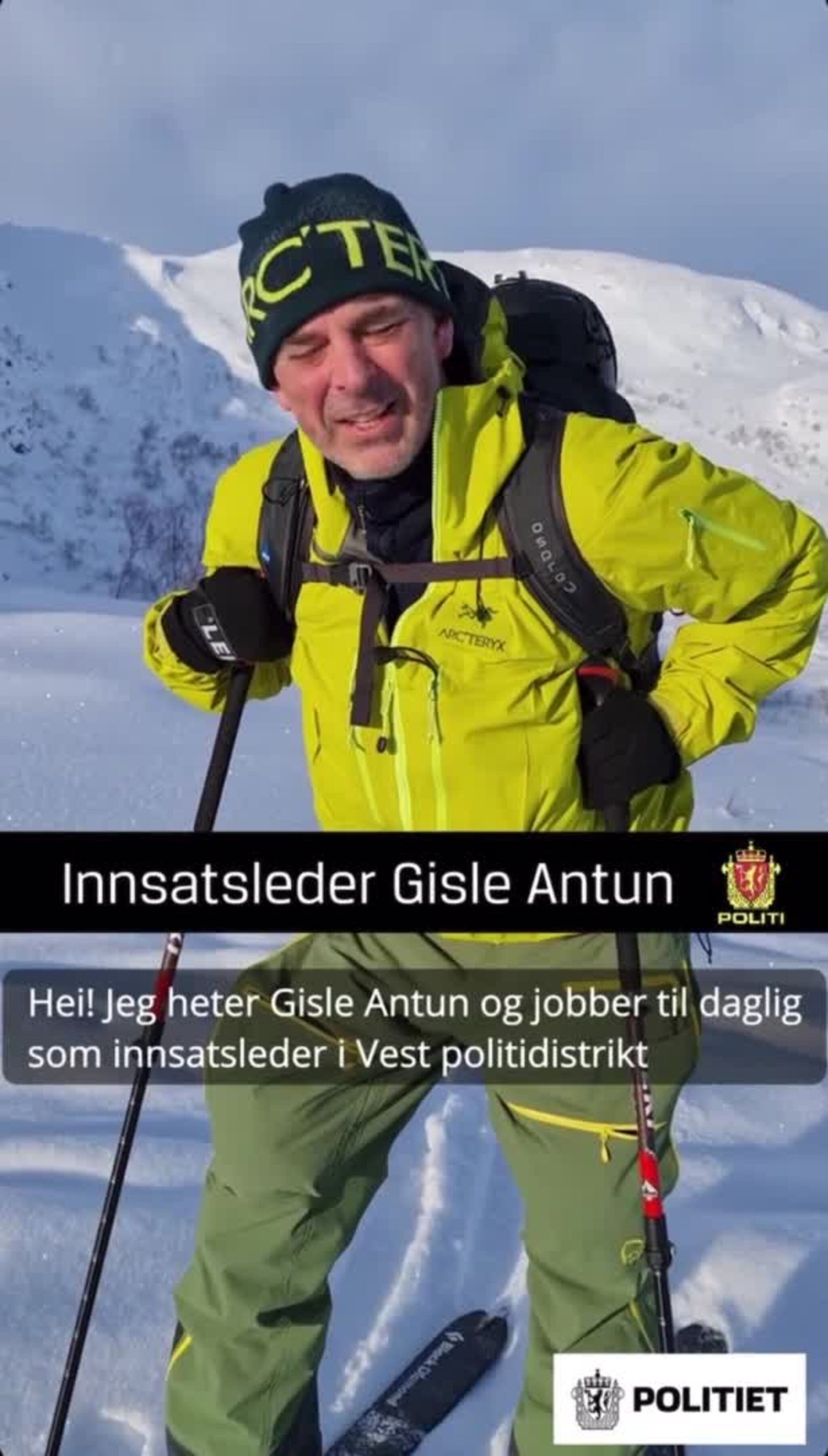 Vest politidistrikt snøskred