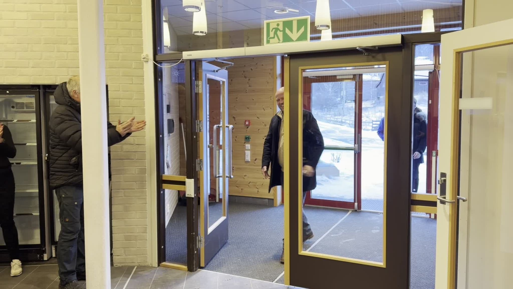 Trygve Slagsvold Vedum besøker skulen i Lom