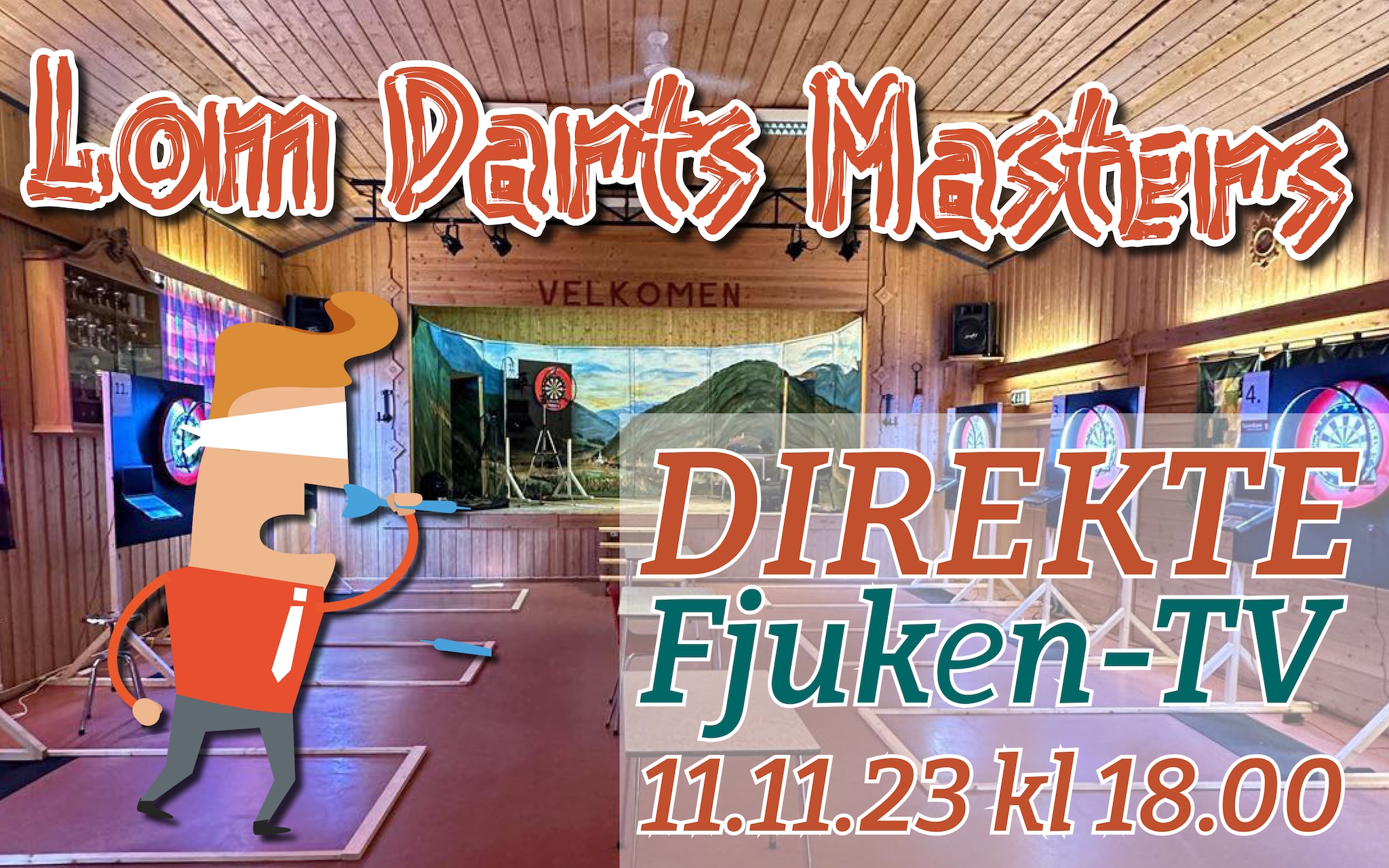 LOM DARTS MASTERS - DIREKTE på Fjuken-TV!