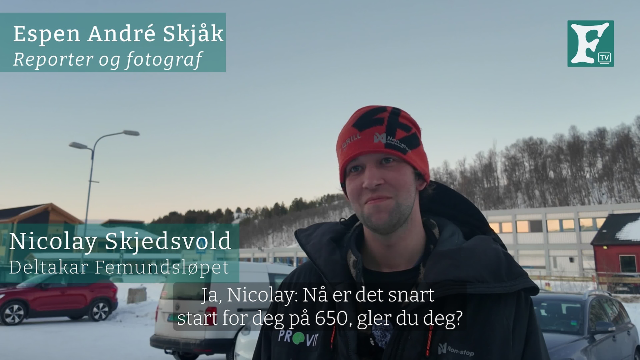Nicolay Skjedsvold like før start