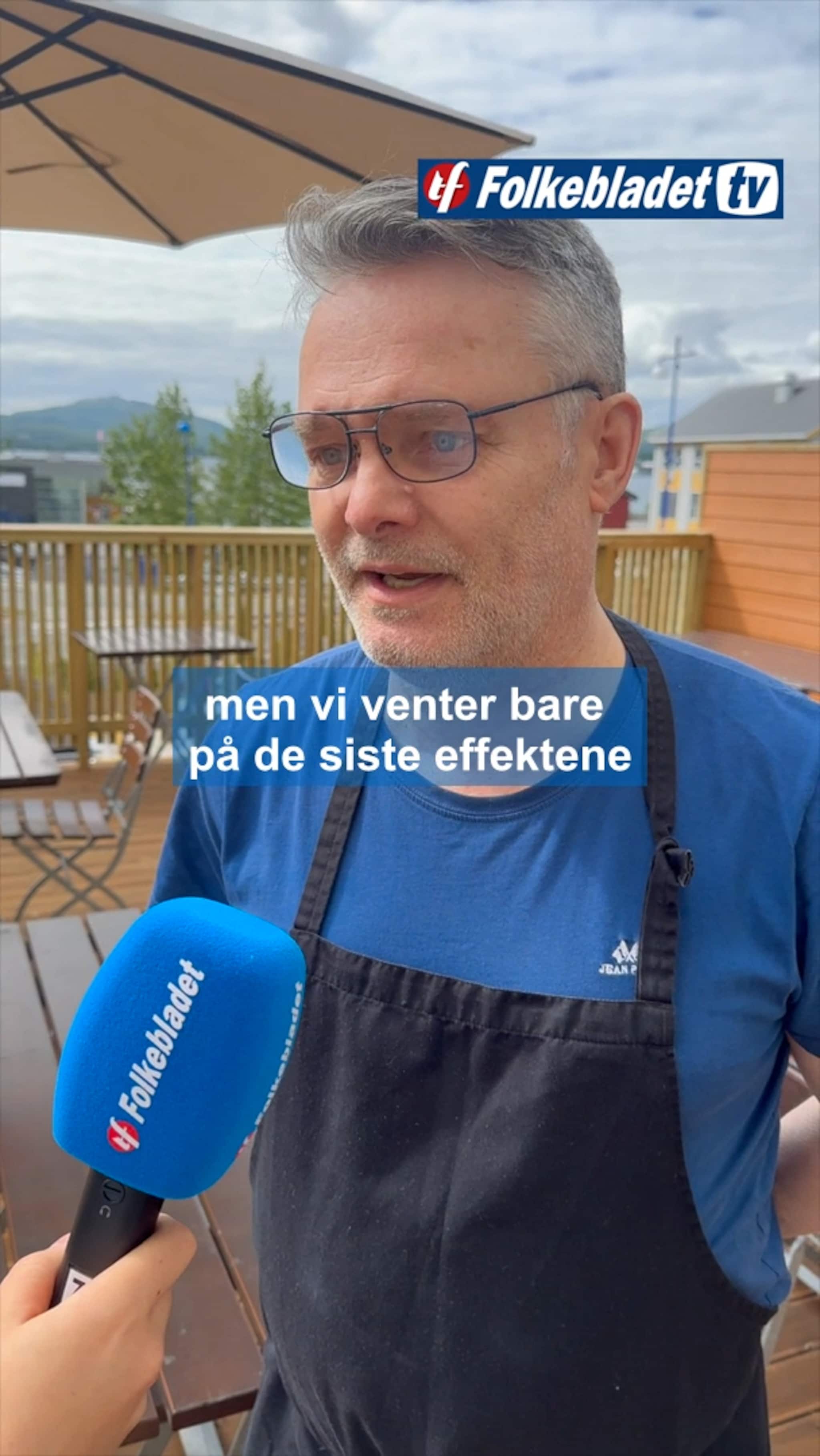 Terrassen snart klar — vi fikk en sniktitt