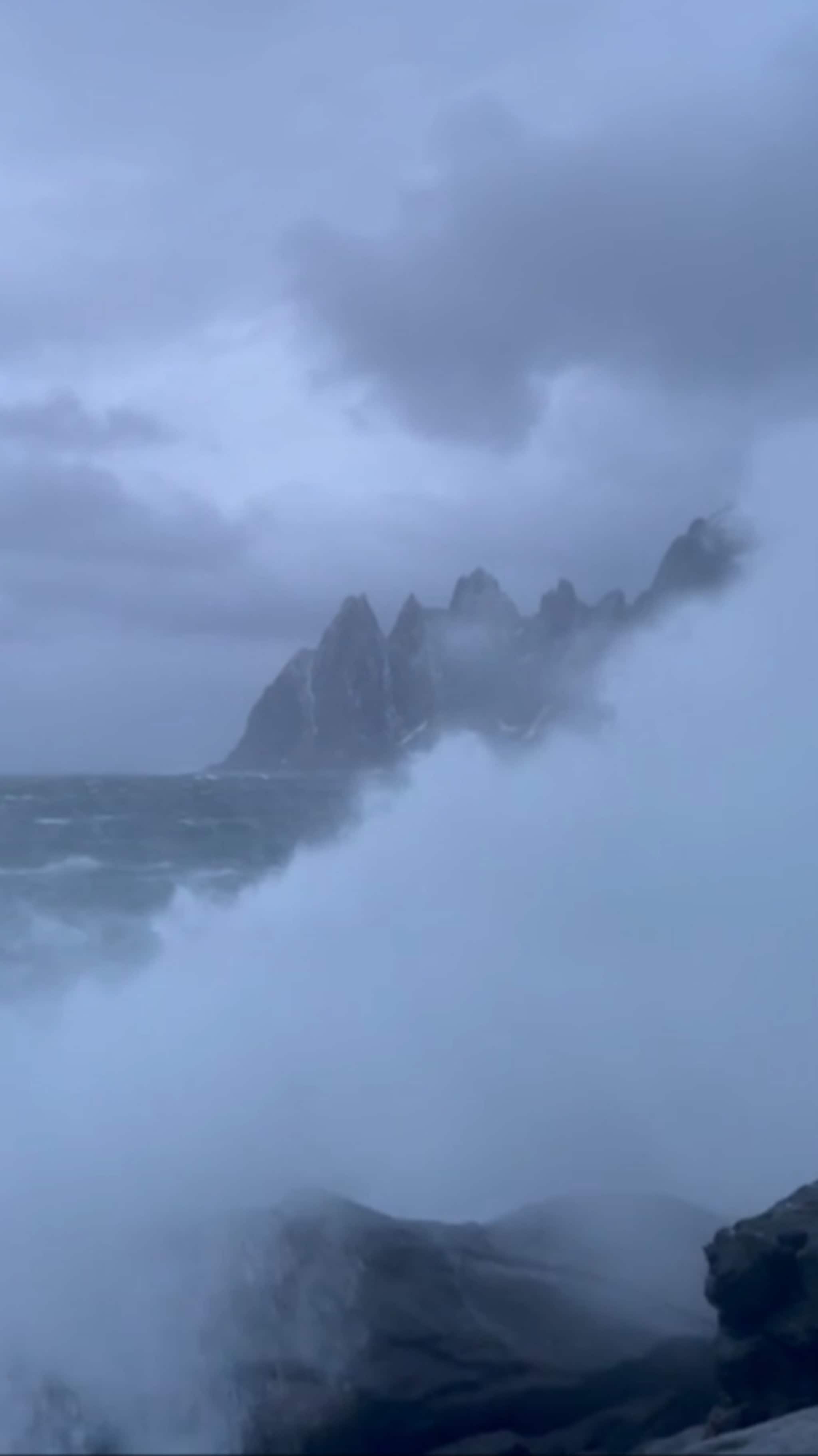 Heftig uvær på yttersida