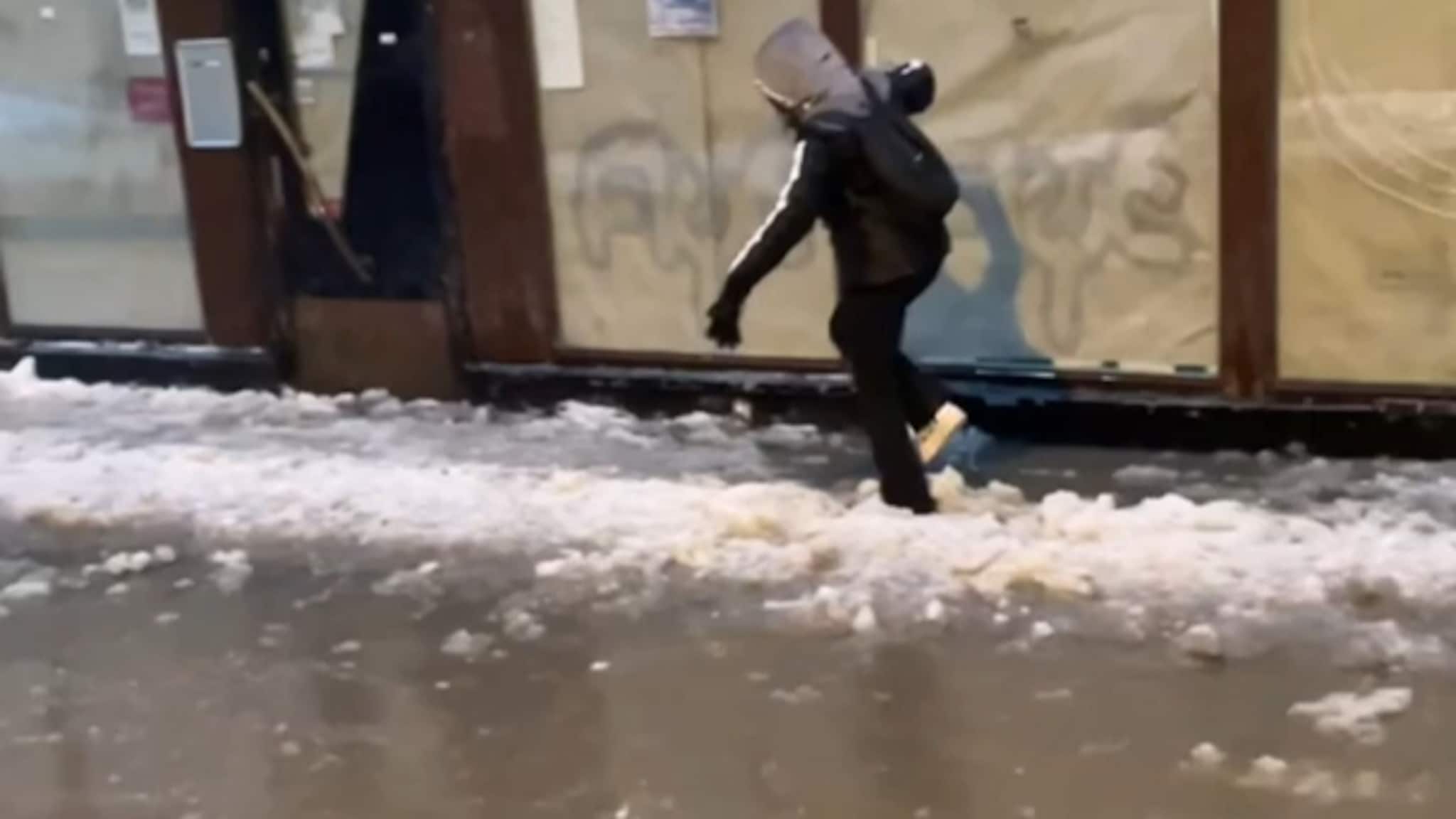 Sjøgata i Tromsø ble til en sjø