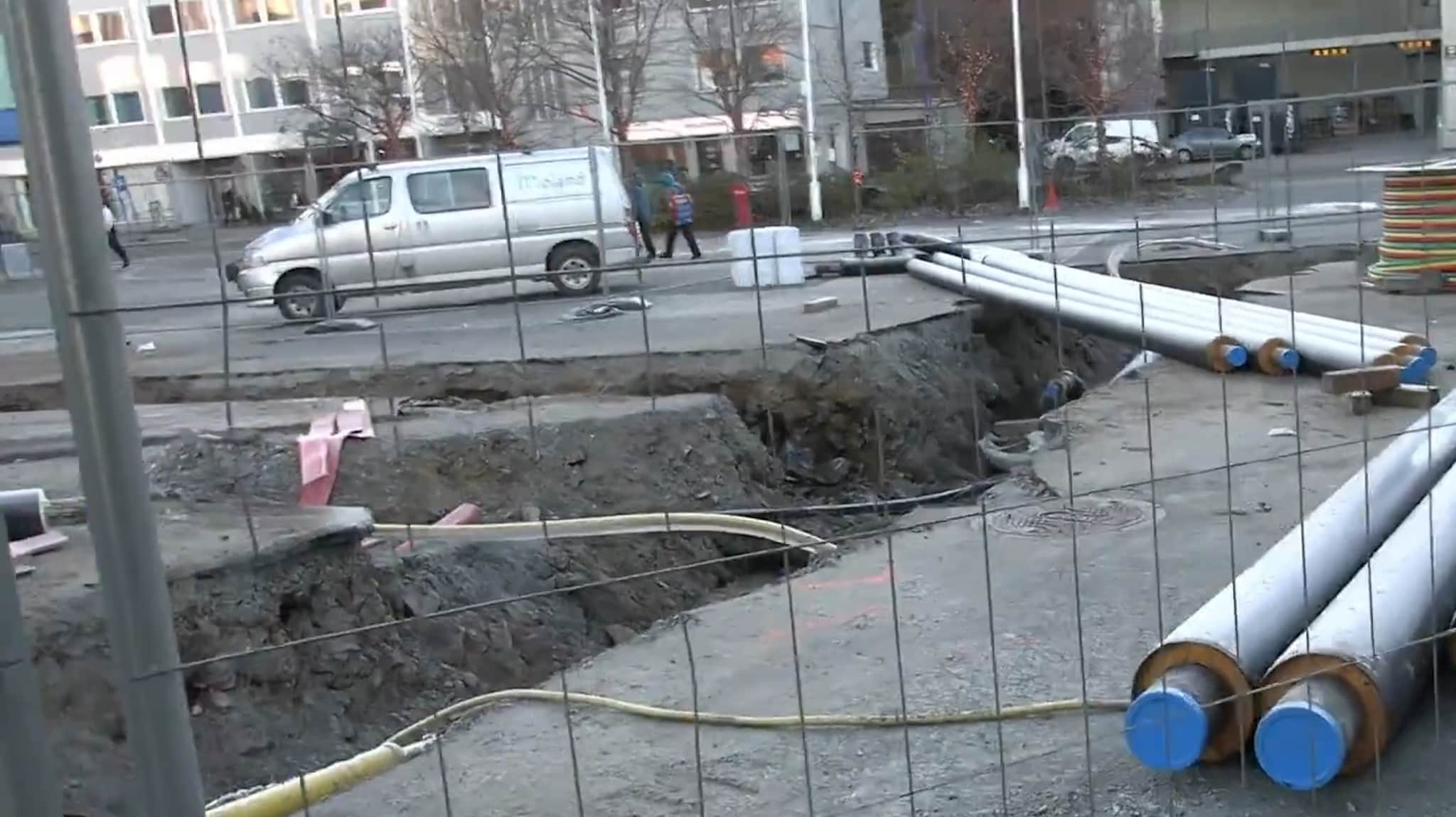 Derfor er det mye anleggsarbeid på torget