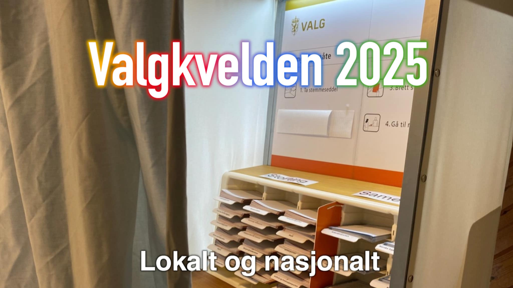Valgkvelden 2025 direkte